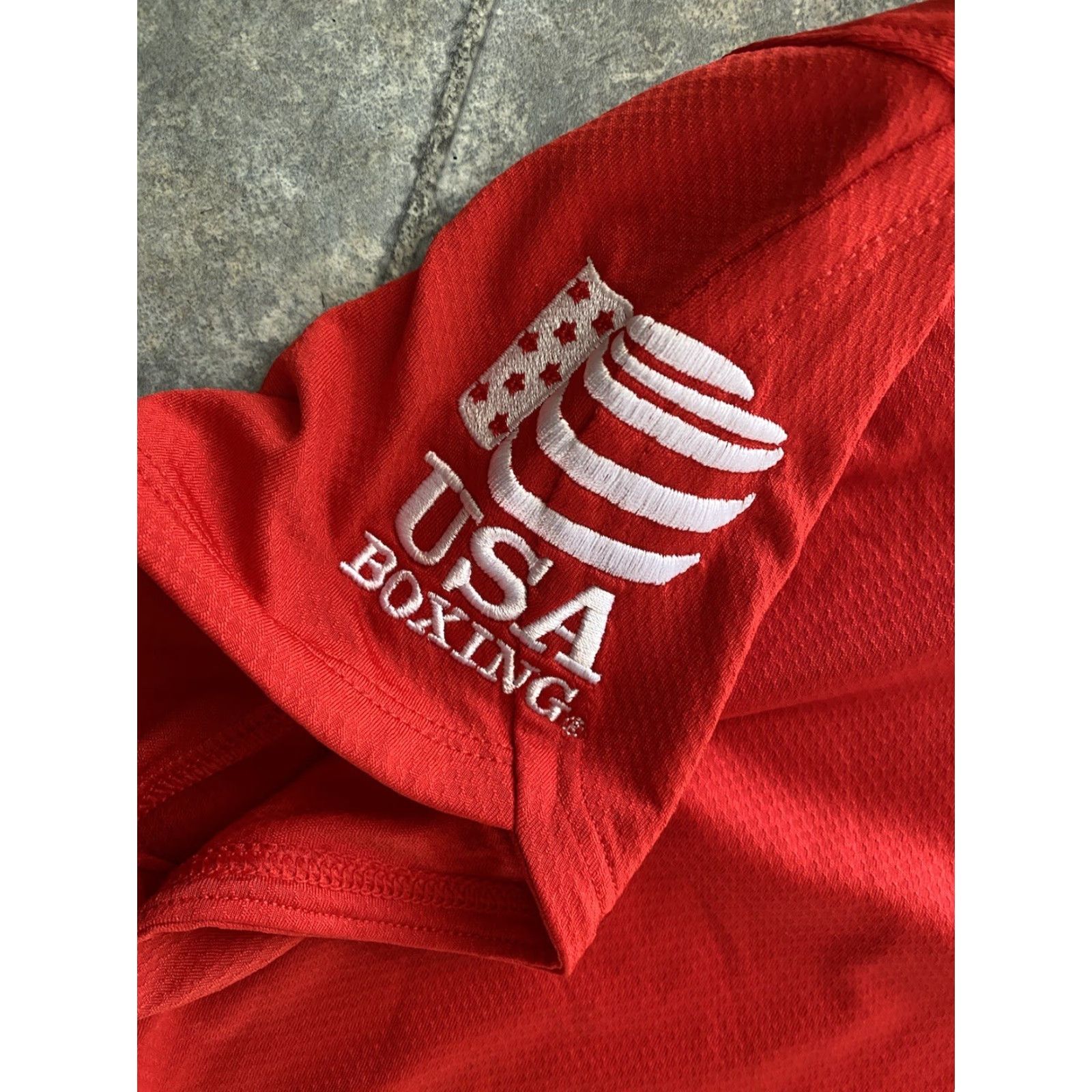 Under Armour VINTAGE Under Armour Red Shirt USA Boxing States Womens LG/G T-Shirt Size L / US 10 / IT 46 - 7 Thumbnail