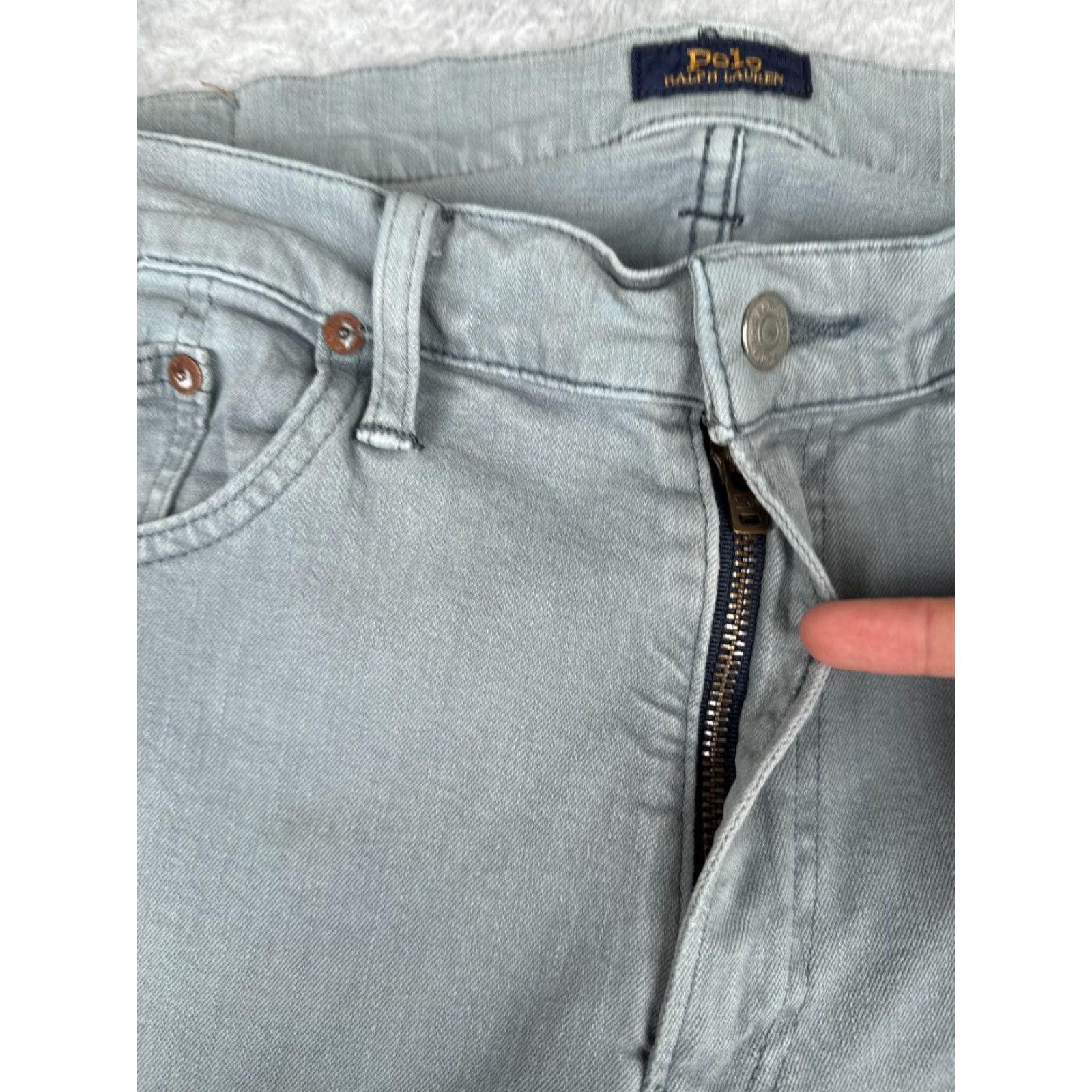 Polo Ralph Lauren Vintage Polo Ralph Lauren Jeans Men 36 Blue Straight Leg Cotton Denim 29 inch Inseam Size US M / EU 48-50 / 2 - 5 Thumbnail