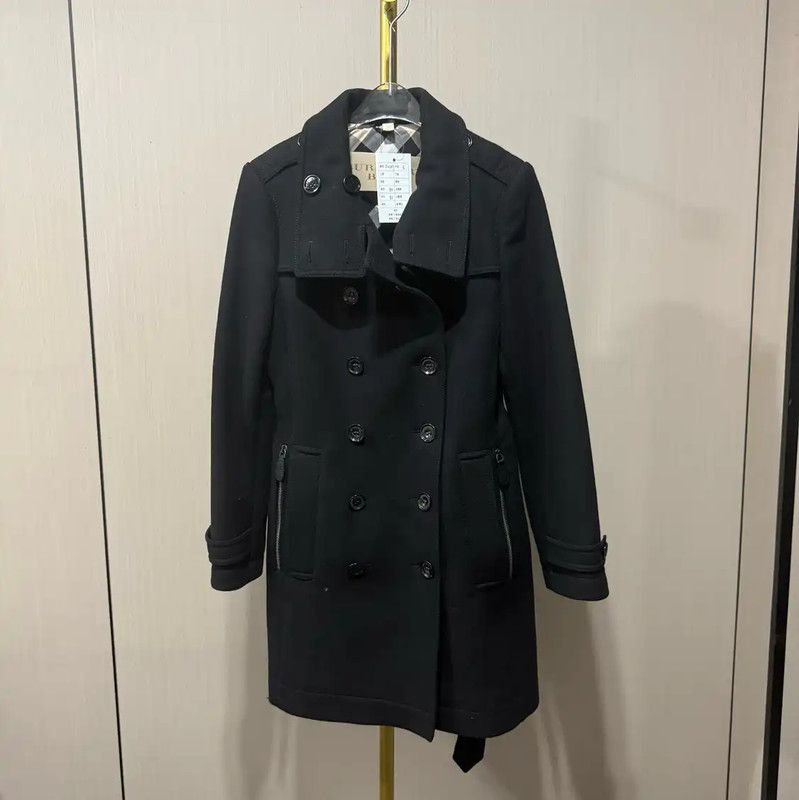 Burberry Burberry Black Wool Women's Coat S Size Size S / US 4 / IT 40 - 1 Thumbnail