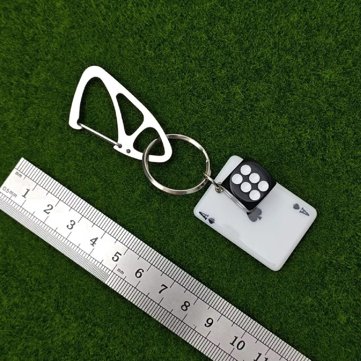 Jewelry Streetwear Poker Playing Cards Keychain Carabiner Size ONE SIZE - 3 Thumbnail