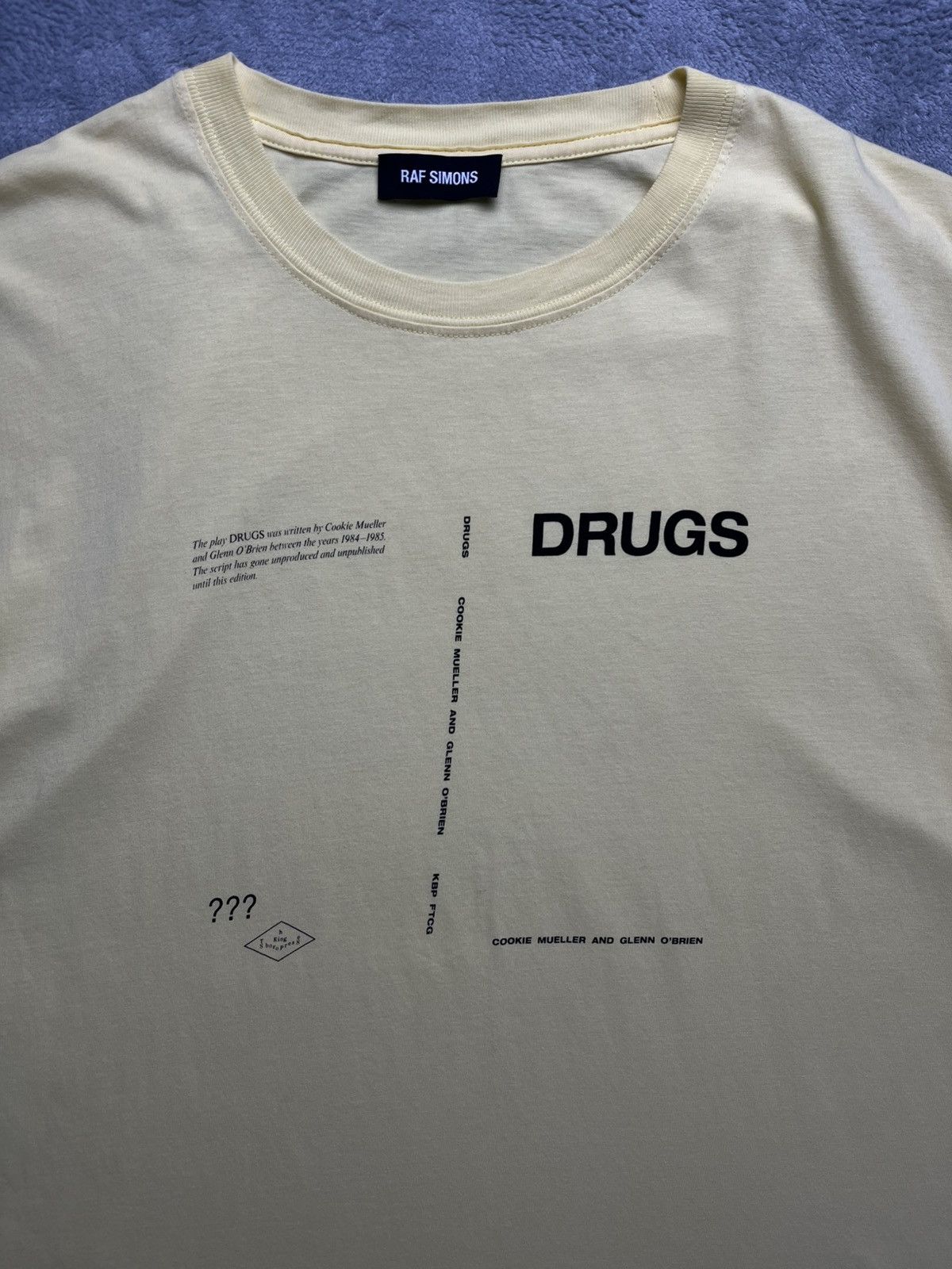 Raf Simons Raf simons - AW/18 “drugs” tee Size US M / EU 48-50 / 2 - 4 Thumbnail