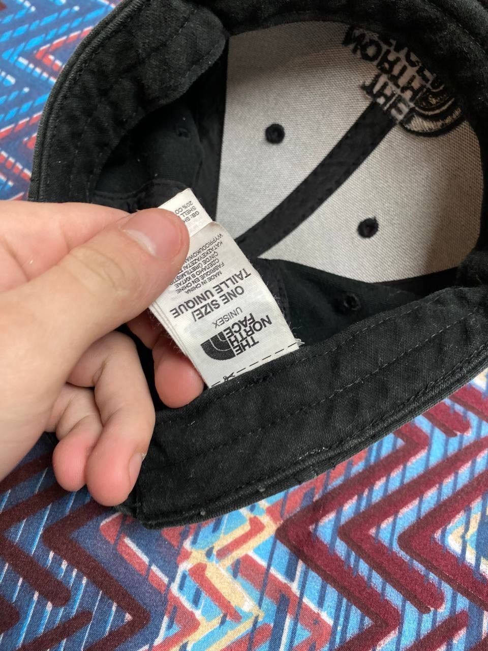 The North Face Hats black TNF big logo Vintage The North Face Cap Y2K Size ONE SIZE - 2 Thumbnail