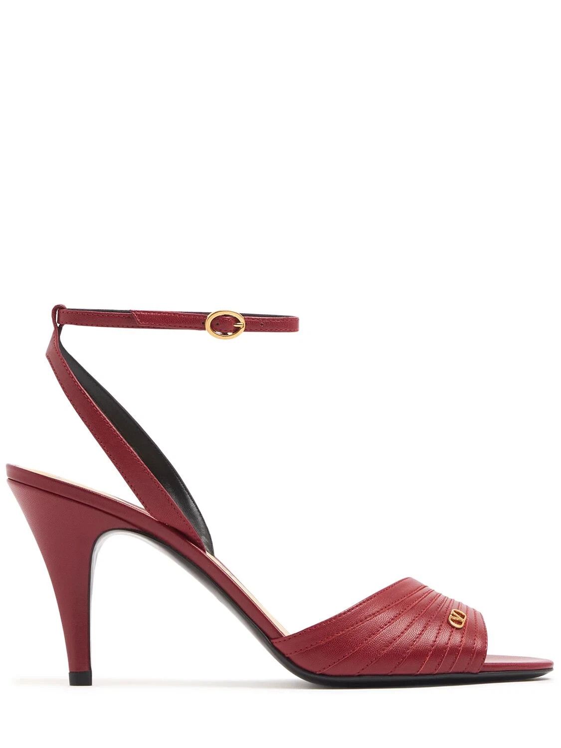 VALENTINO GARAVANI $1070 Red 85mm Sandals New & Authentic