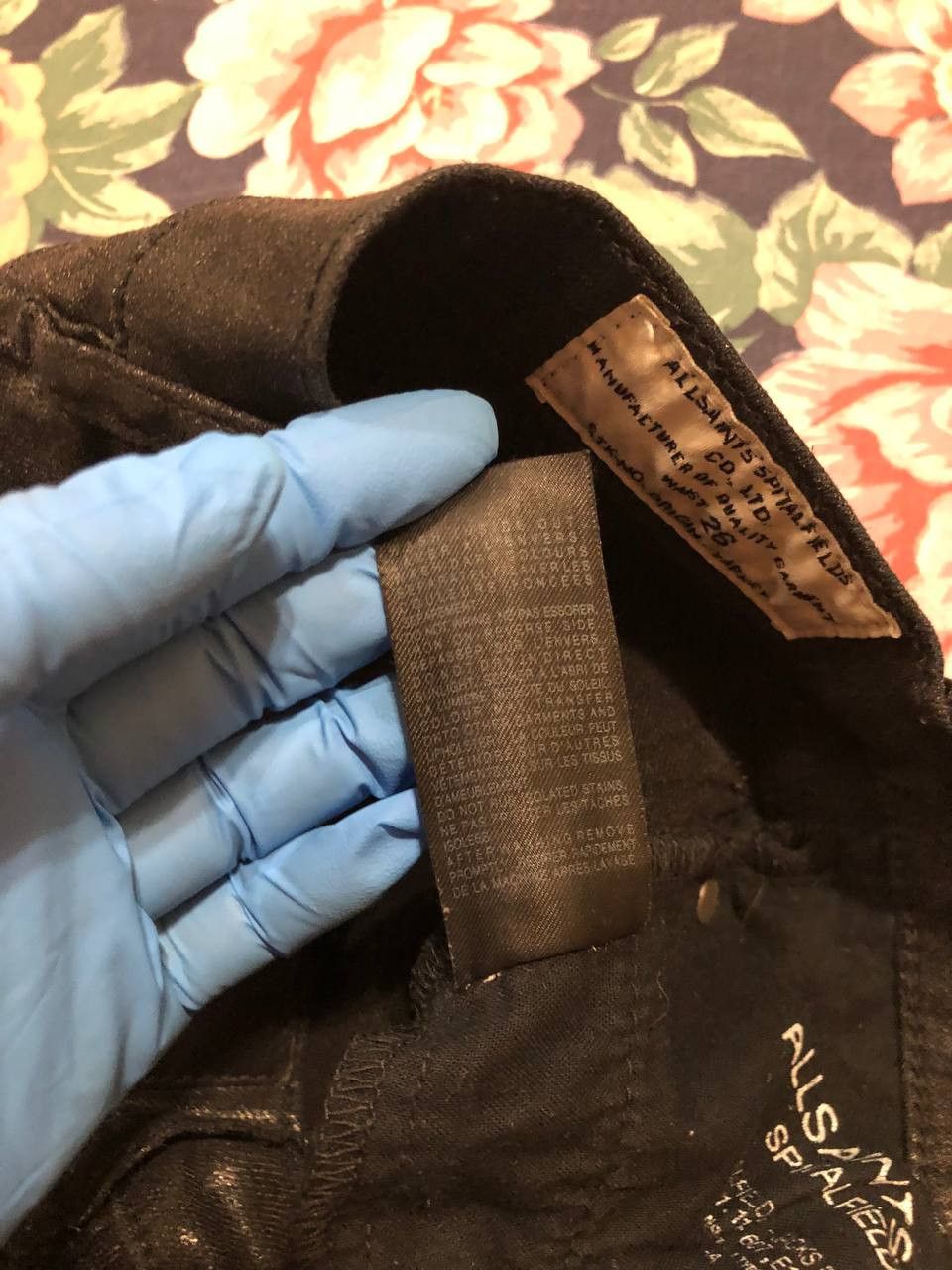 Allsaints Allsaints jeans pants black crazy Y2K vintage streetwear Size 26" / US 2 / IT 38 - 4 Thumbnail