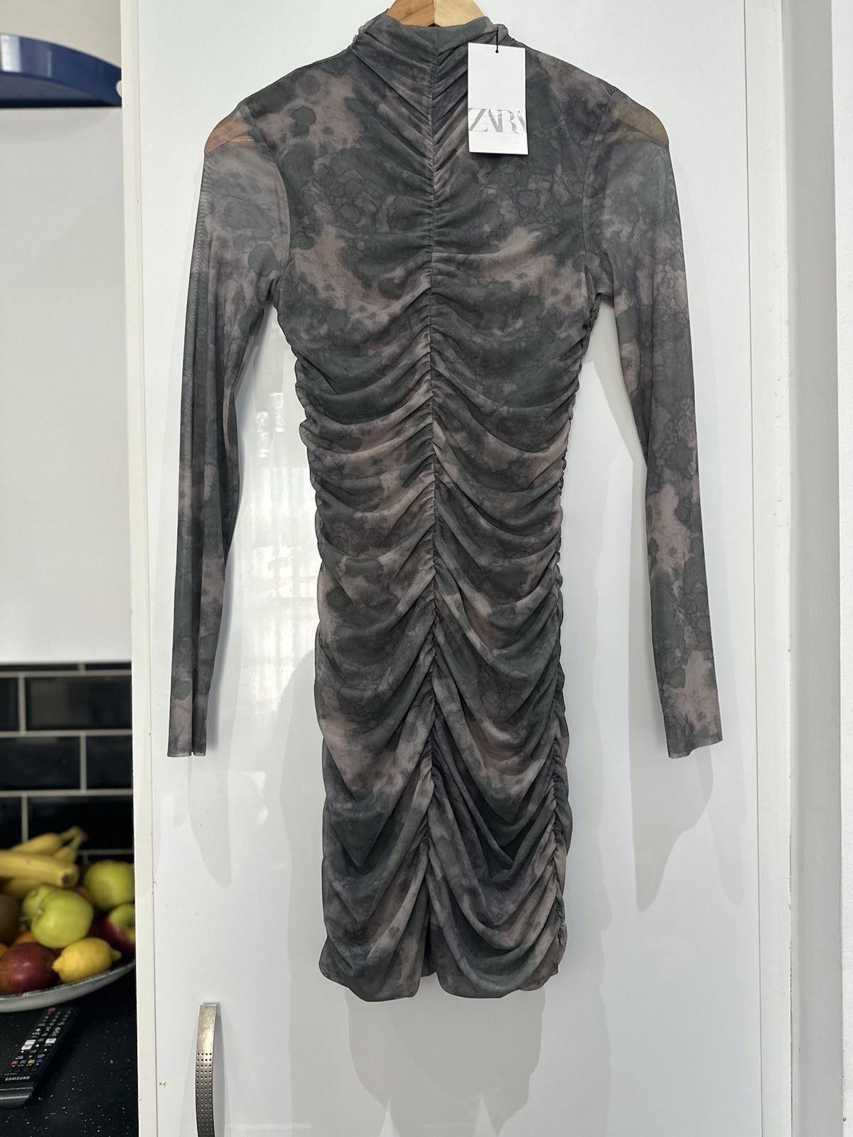 zara bodycon dress mini Black Satin Wrap Mini Dress main image 1
