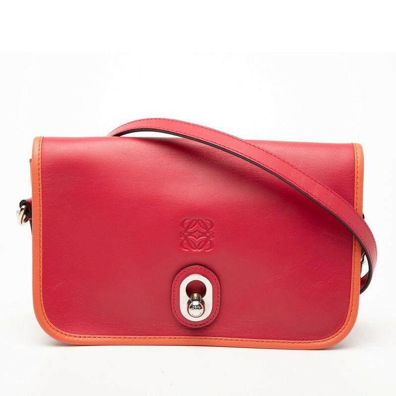 Loewe Loewe Ines Anagram Leather Shoulder Bag Leather Crossbody Bag Duty Free For Usa in Pink, Women's