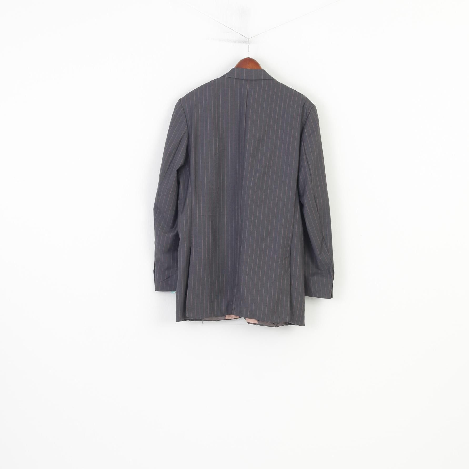 Jeff Banks Stvdio Jeff Banks Men 44 54 Blazer Grey 10805 Size 44R - 7 Thumbnail