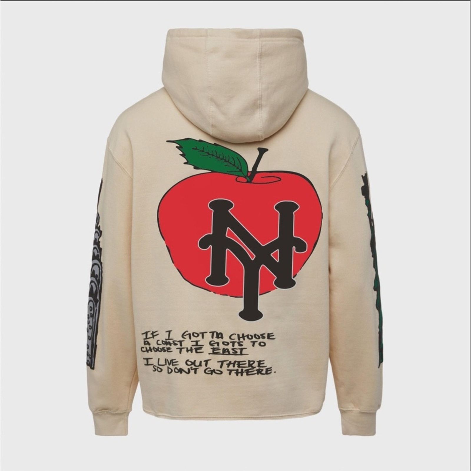 Homme + Femme La Homme + Femme Cali to NYC HOODIE- Tan Size US XL / EU 56 / 4 - 2 Thumbnail