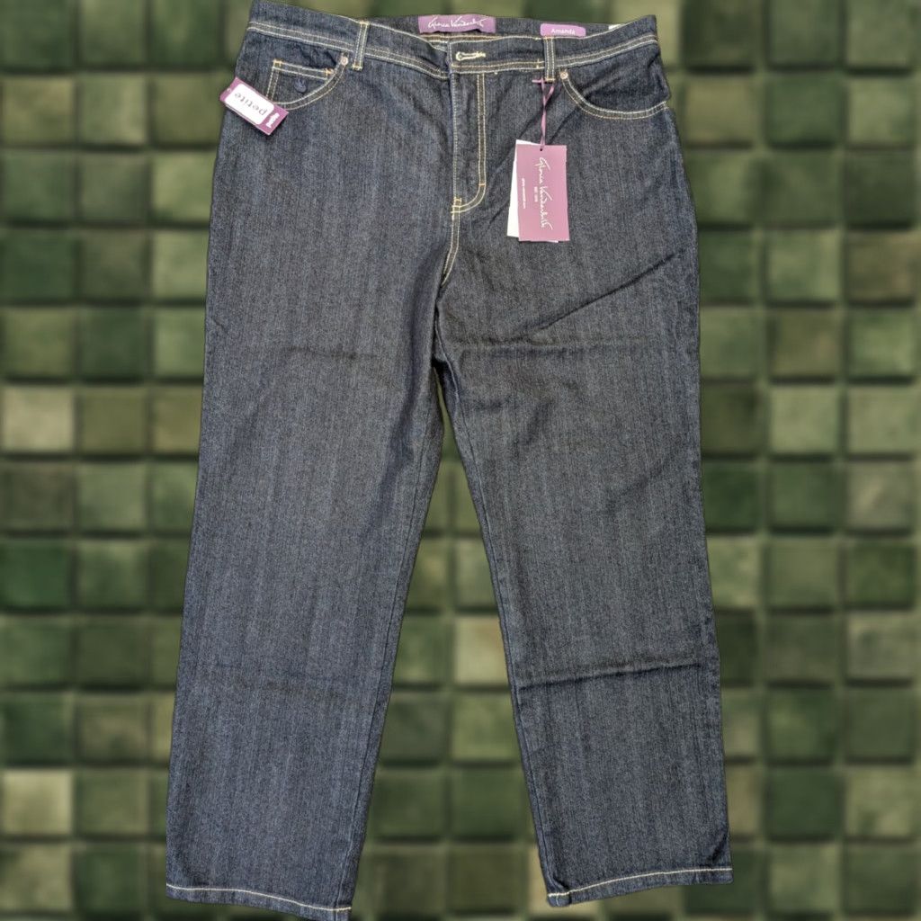 Gloria Vanderbilt NWT Gloria Vanderbilt Amanda Classic Fit 16P Petite Stretch Short Womens Jeans Size 38" / US 16 / IT 52 - 1 Thumbnail