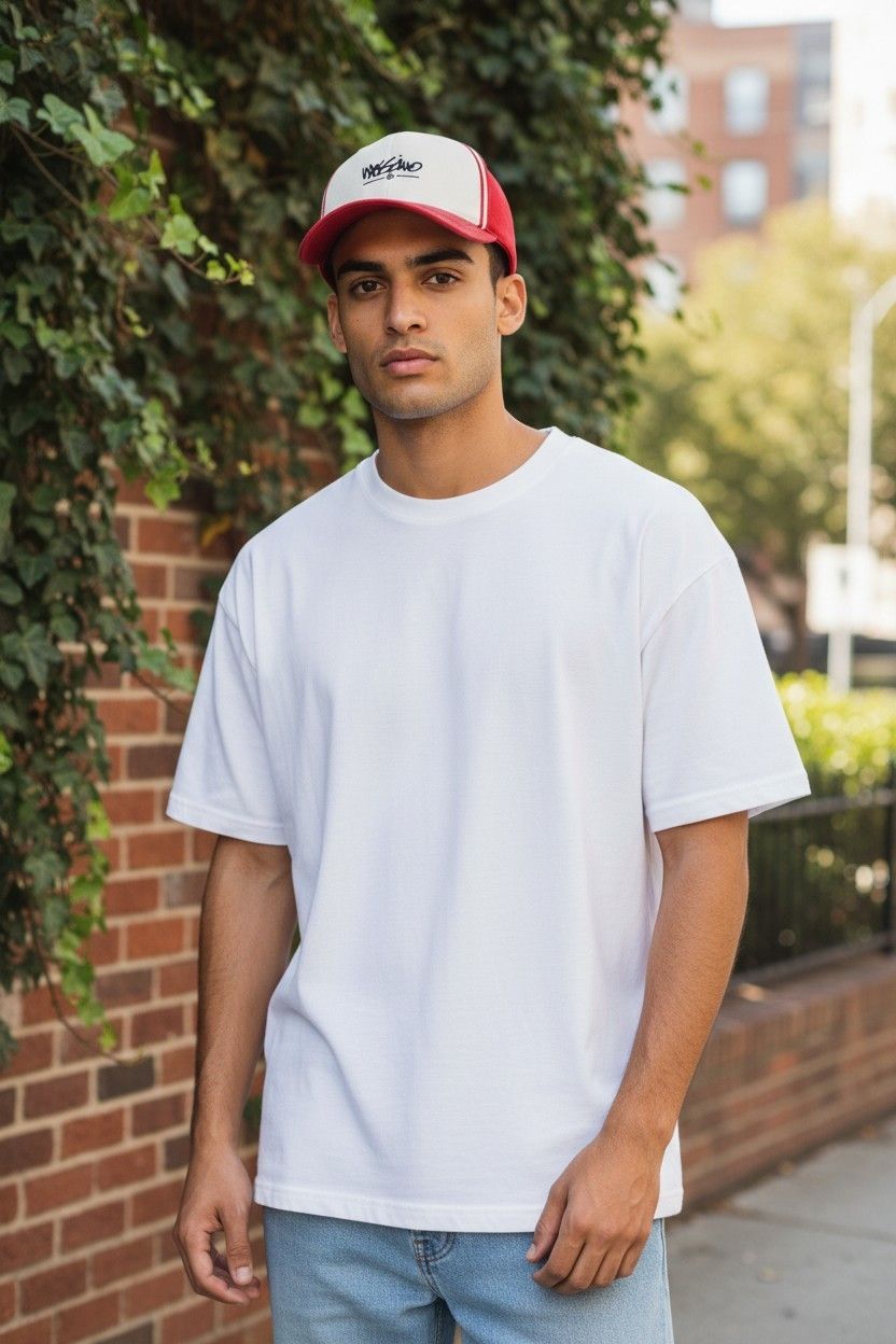 Mossimo Mossimo Y2K Spellout Red White Flex Hat OSFA Size ONE SIZE - 9 Thumbnail