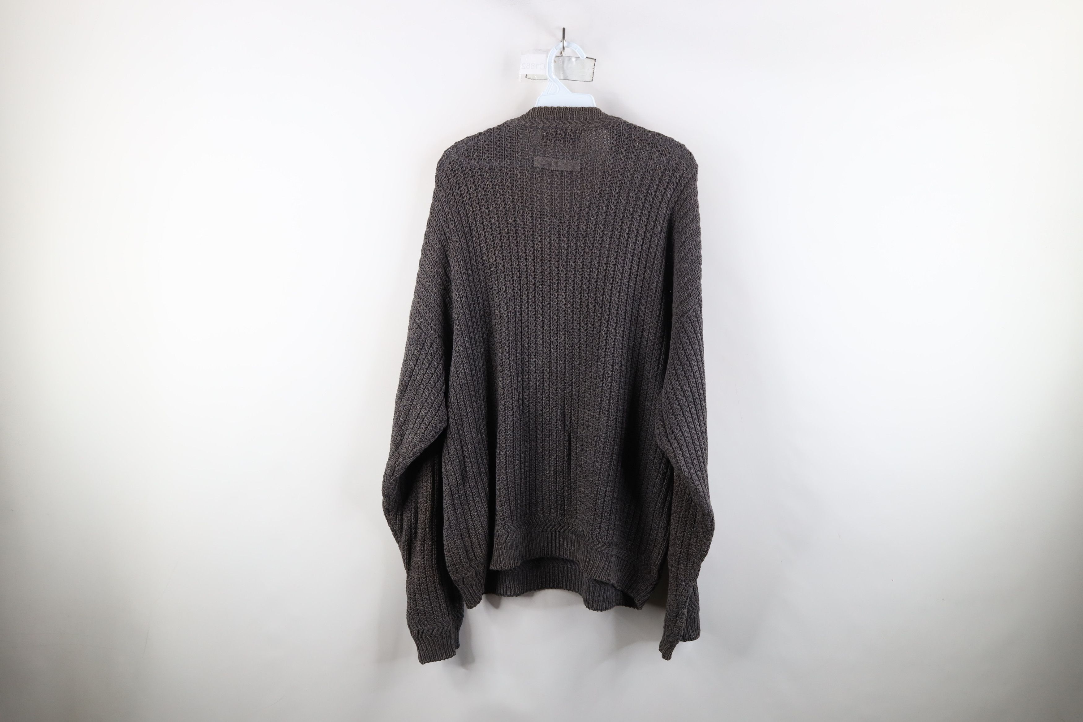 Vintage Vintage 90s Streetwear Baggy Oversized Ribbed Knit Sweater Size US L / EU 52-54 / 3 - 11 Thumbnail