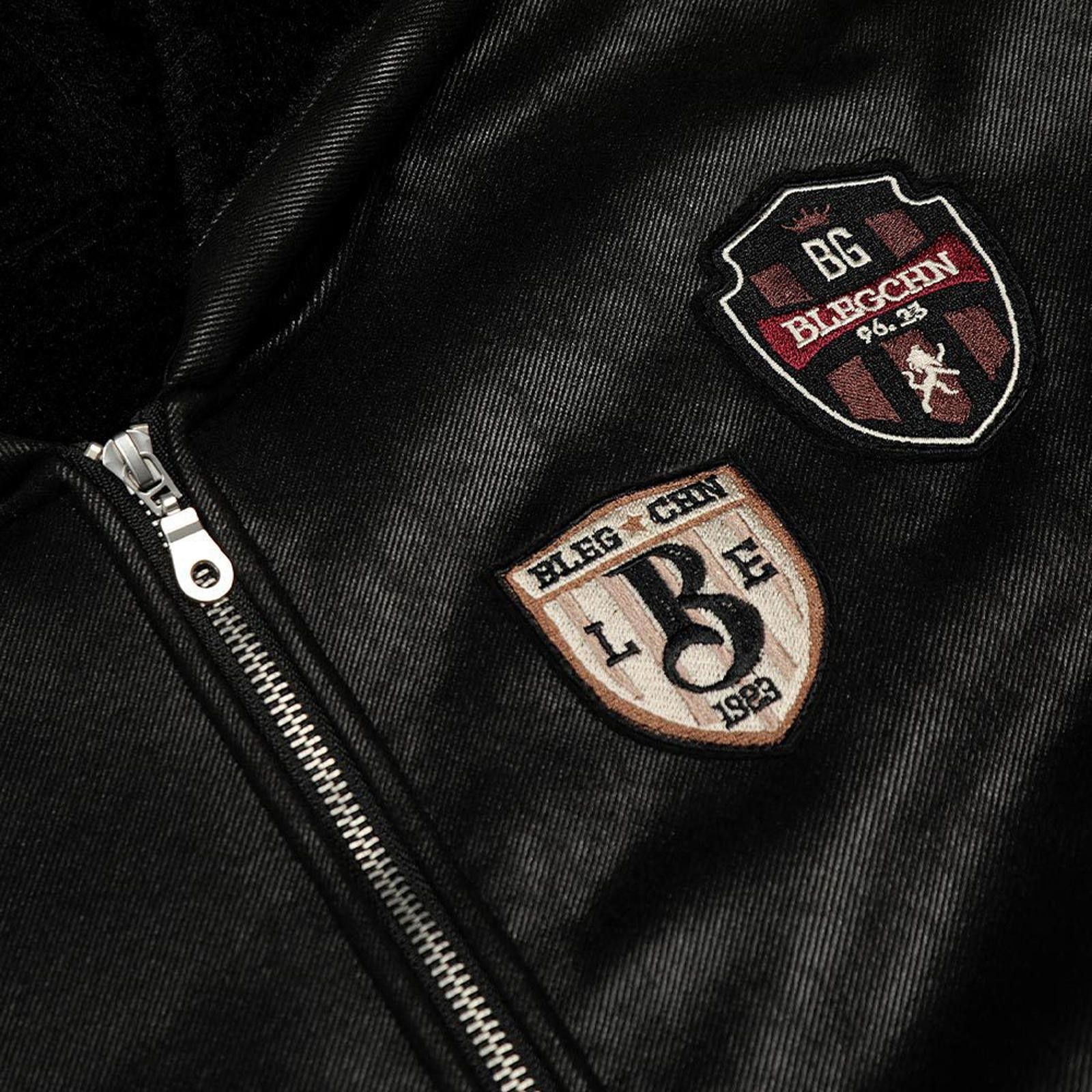 Japanese Brand Black Faux Leather Zip-Up Hoodie Jacket, Casual Streetwear Size US M / EU 48-50 / 2 - 3 Thumbnail