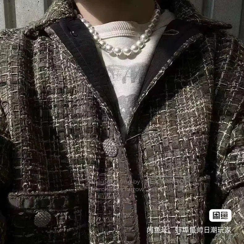READYMADE Ready Made TWEED SHIRT JACKET, Chanel Style Woven Jacket C Size US L / EU 52-54 / 3 - 8 Thumbnail