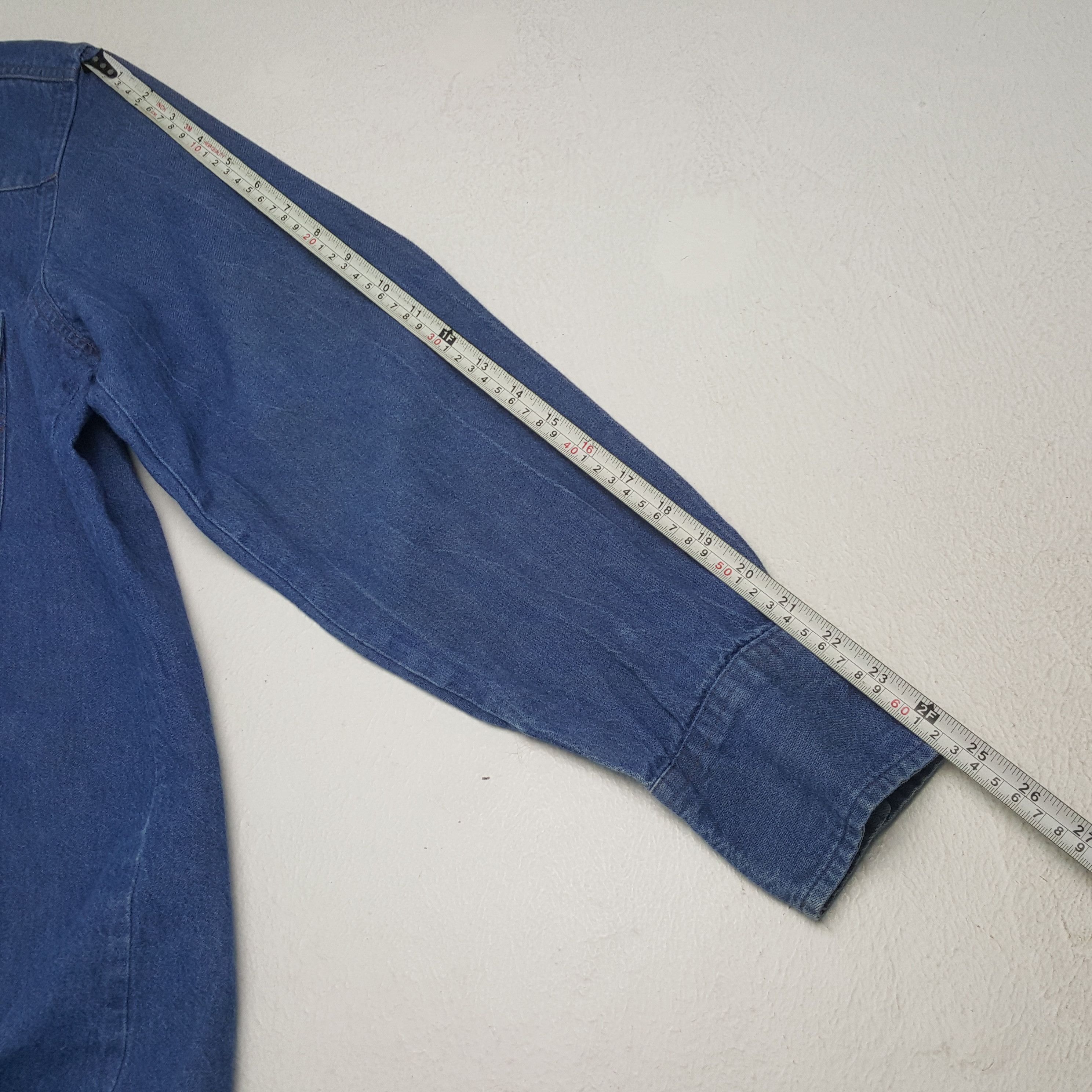 Vintage × Wrangler WRANGLER Classic Style Double Pocket Shirt Size US L / EU 52-54 / 3 - 5 Thumbnail