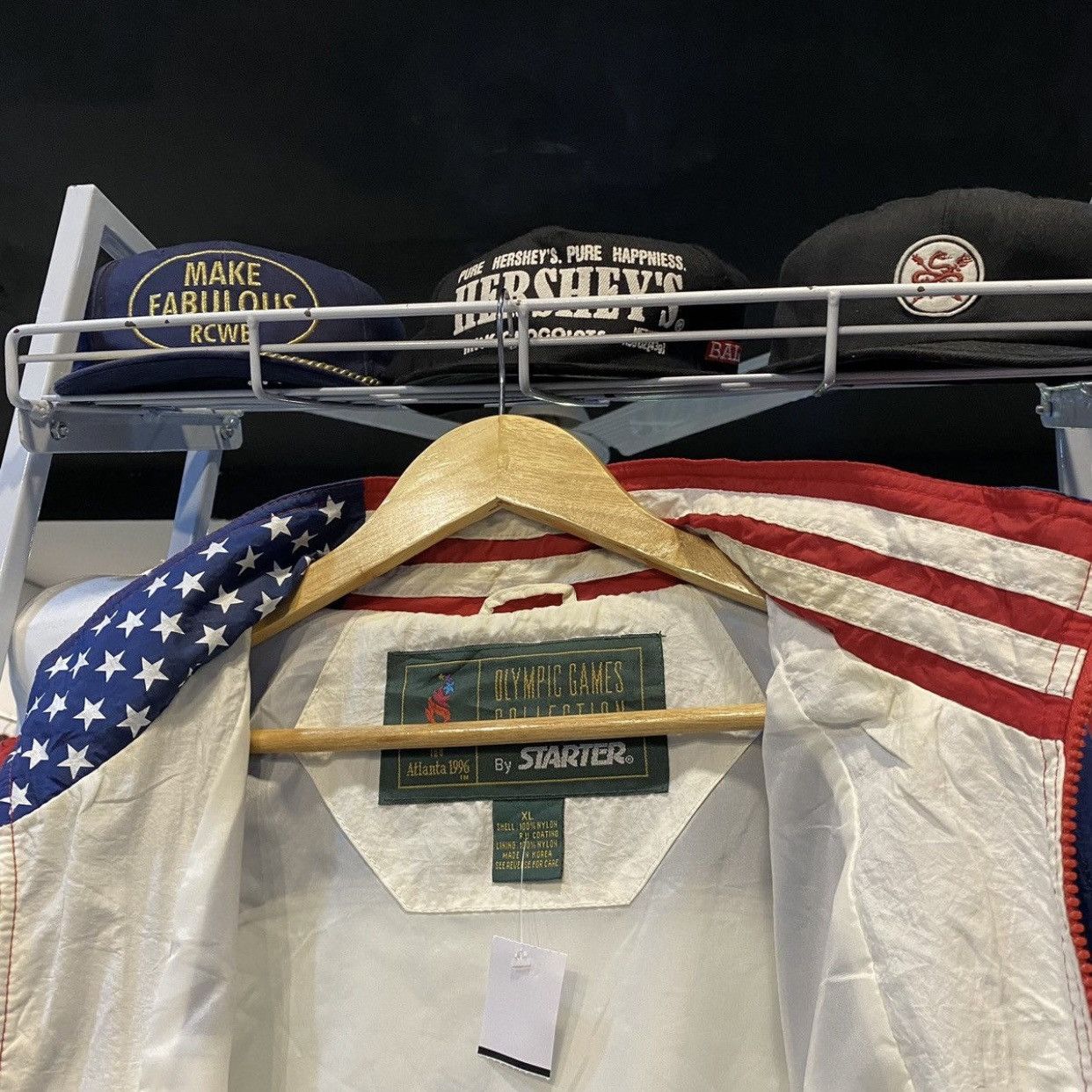 Starter × USA Olympics × Vintage VTG Atlanta 1996 Olympics Windbreaker STARTER Jacket Size US XL / EU 56 / 4 - 16 Thumbnail