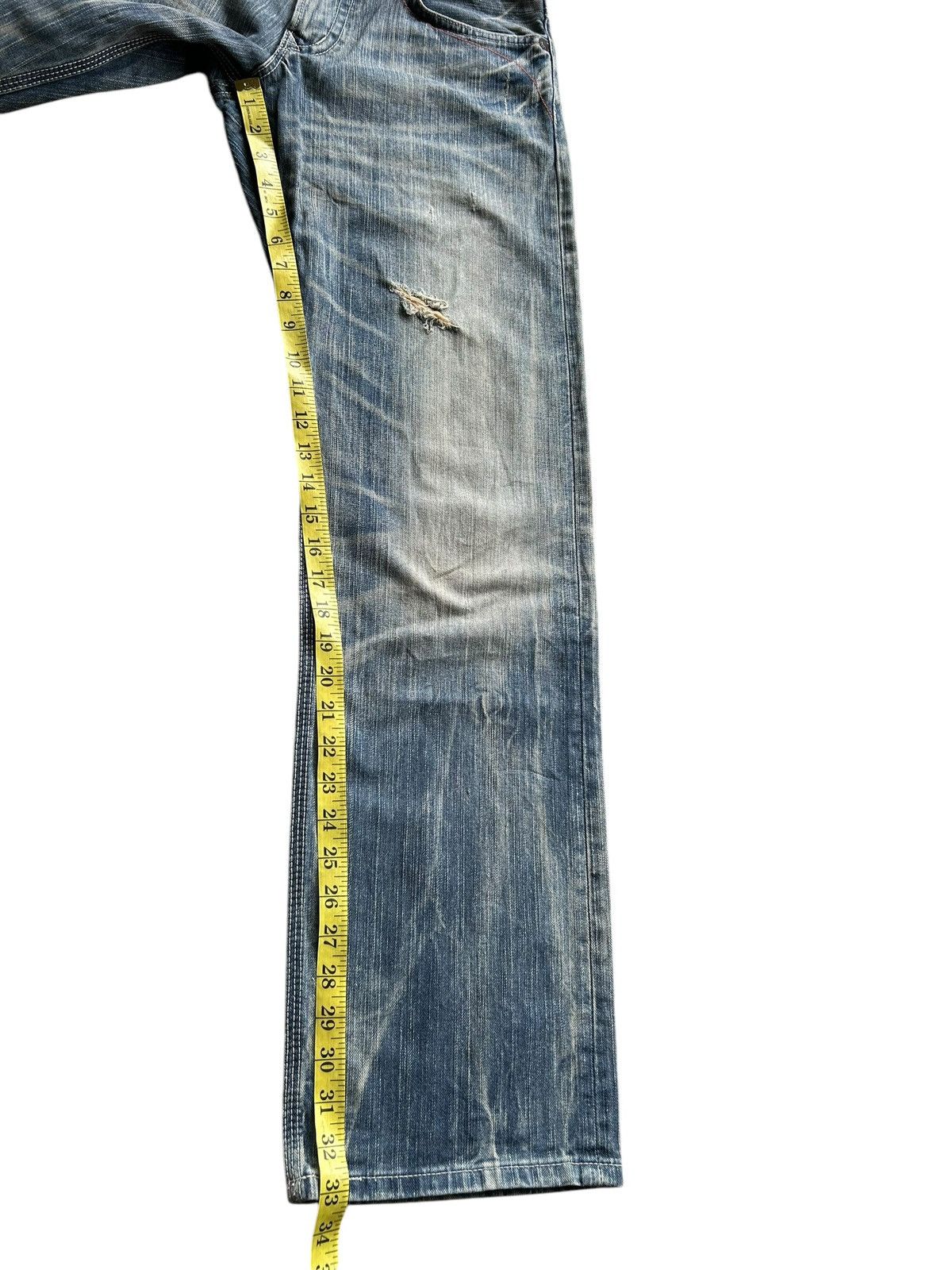 Japanese Brand × Kapital × Vintage Edwin Rusty Mudwash Distressed Japanese Denim Jeans Size US 31 - 15 Thumbnail