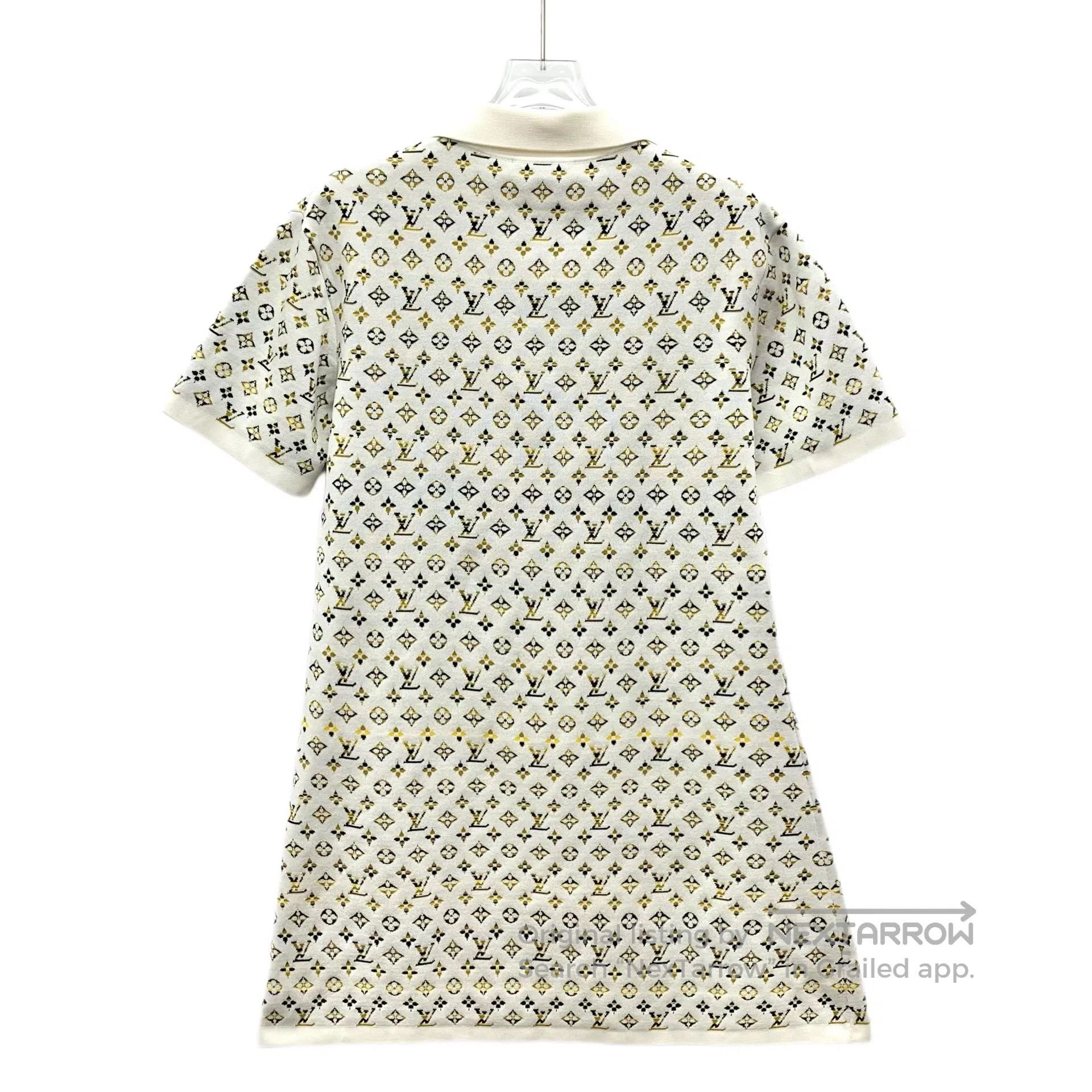 Louis Vuitton Louis Vuitton White Logo Monogram Printed Mulberry Silk La Size XS / US 0-2 / IT 36-38 - 2 Thumbnail