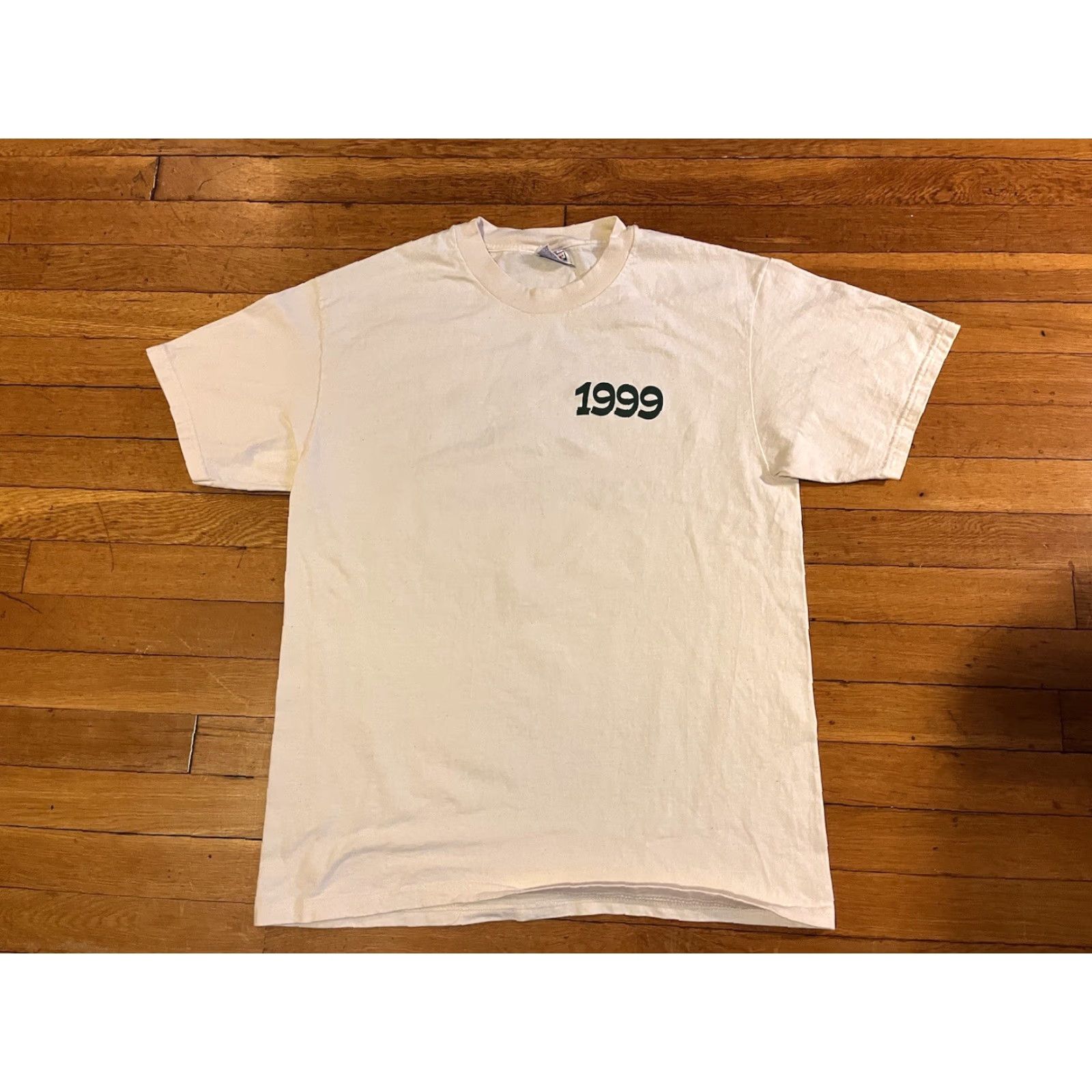 Hanes VINTAGE Hanes Shirt Men Large White Camp Weitzel Lake Champlain 1999 Graphic Print Logo Cotton Jersey 90s Size US L / EU 52-54 / 3 - 2 Thumbnail