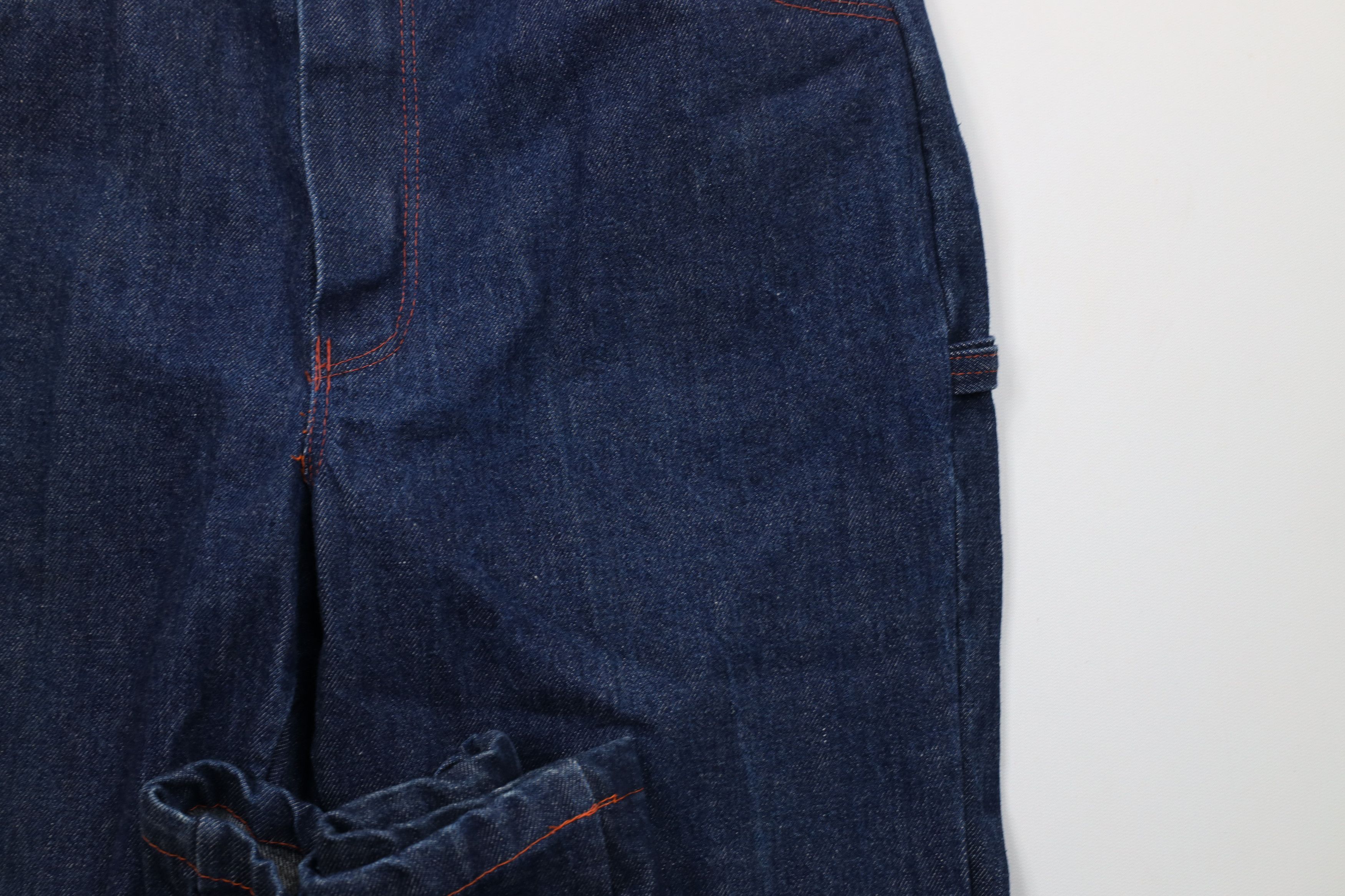 Vintage Vintage 90s Streetwear Wide Leg Dungaree Denim Jeans Indigo Size US 34 / EU 50 - 6 Thumbnail