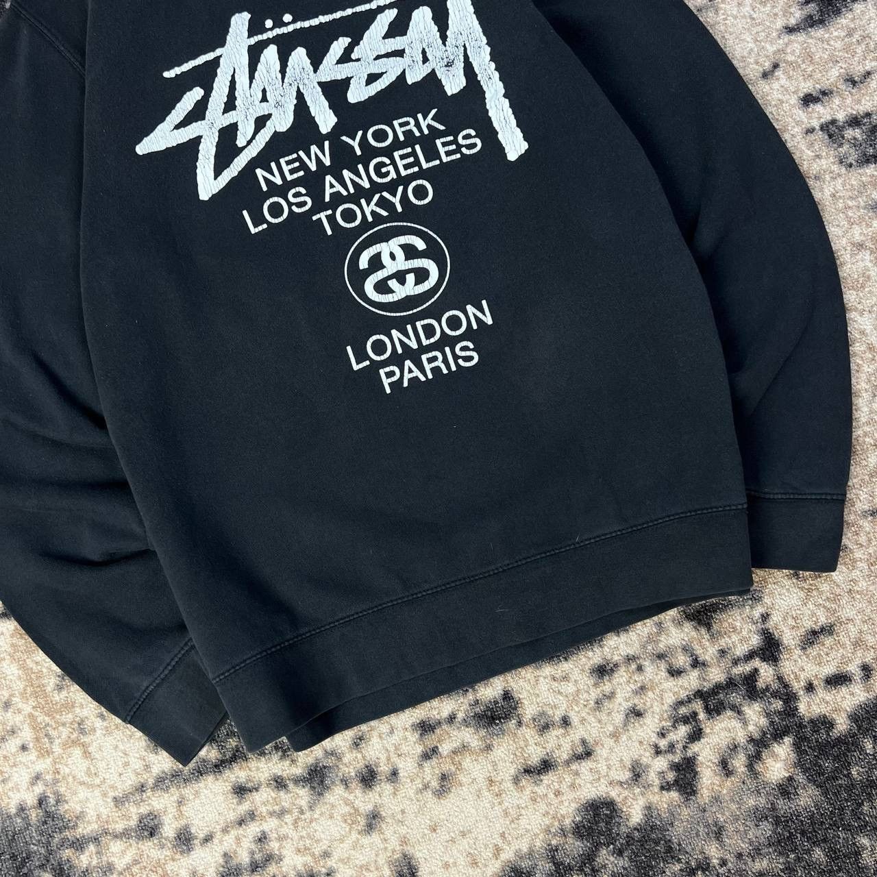 Stussy Stussy Big Logo Vintage Sweatshirt Streetwear Style Size US XL / EU 56 / 4 - 4 Thumbnail