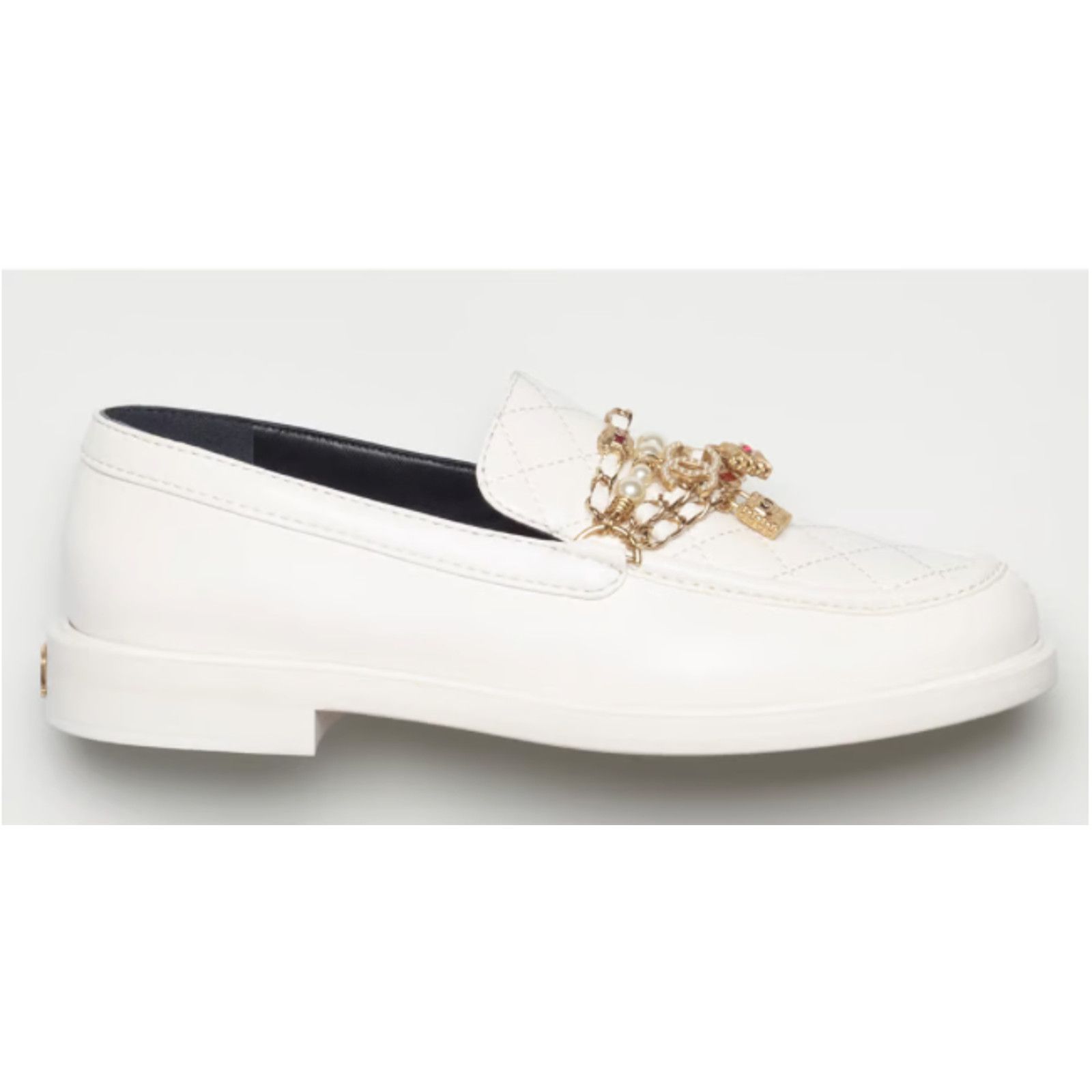 Chanel Chanel Quilted Charms CC Logo Mule Slip On Flat Loafer 37 Size US 7 / IT 37 - 3 Thumbnail