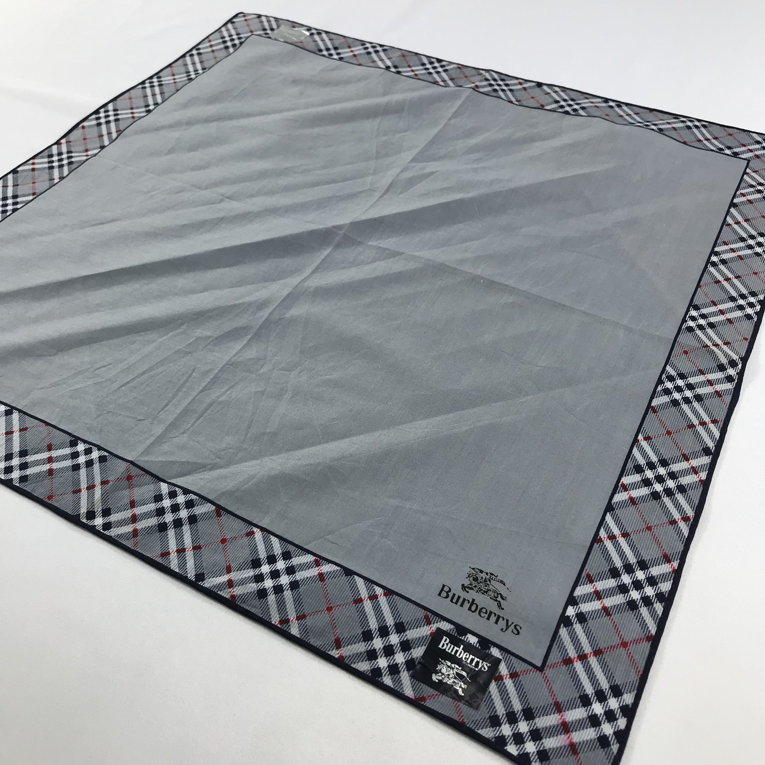 Burberry × Vintage Burberry Bandana / Handkerchief / Neckerchief - S2536 Size ONE SIZE - 2 Thumbnail