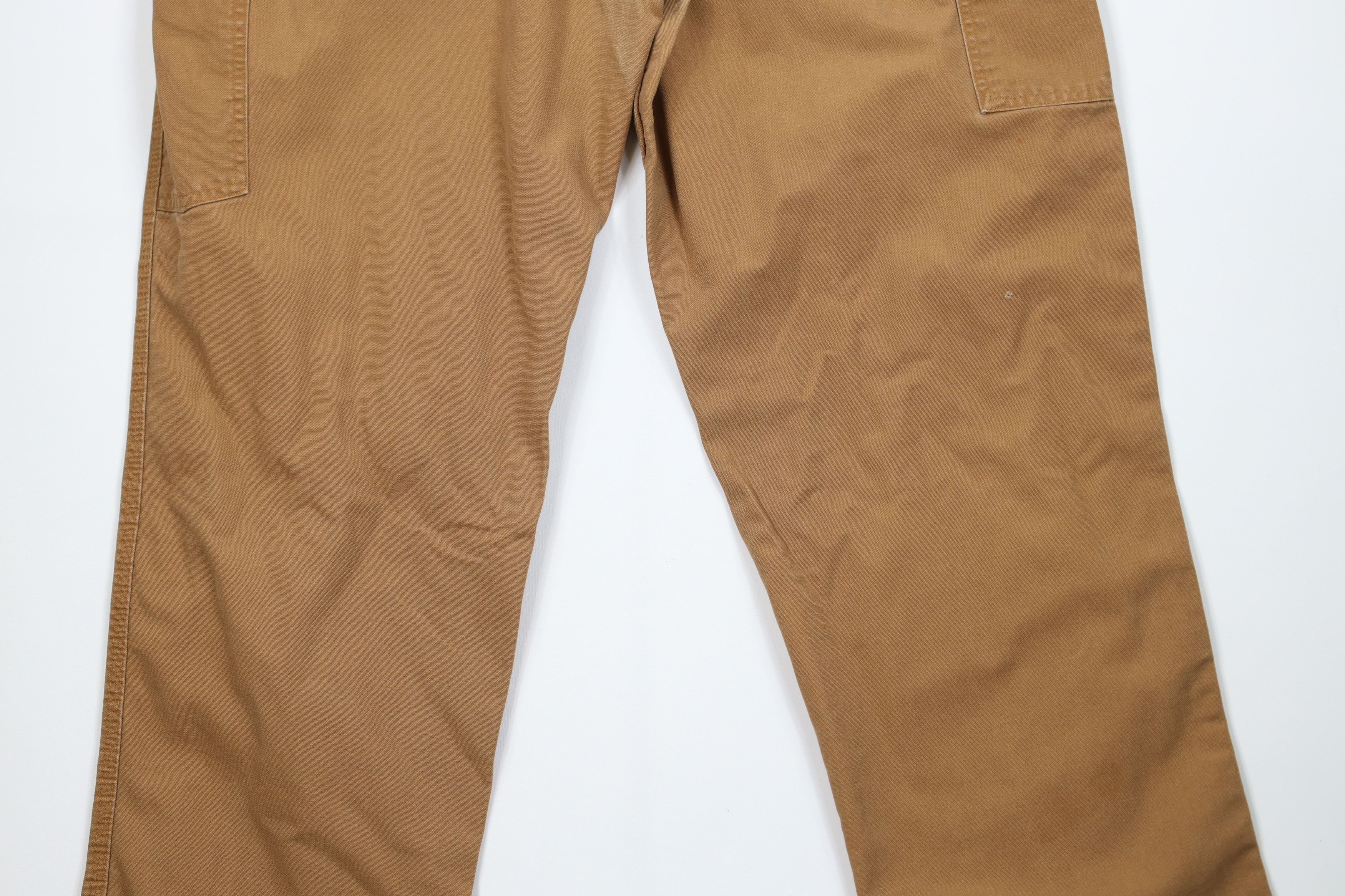 Carhartt Vintage Carhartt Canvas Wide Leg Dungaree Pants Duck Brown Size US 40 / EU 56 - 14 Thumbnail