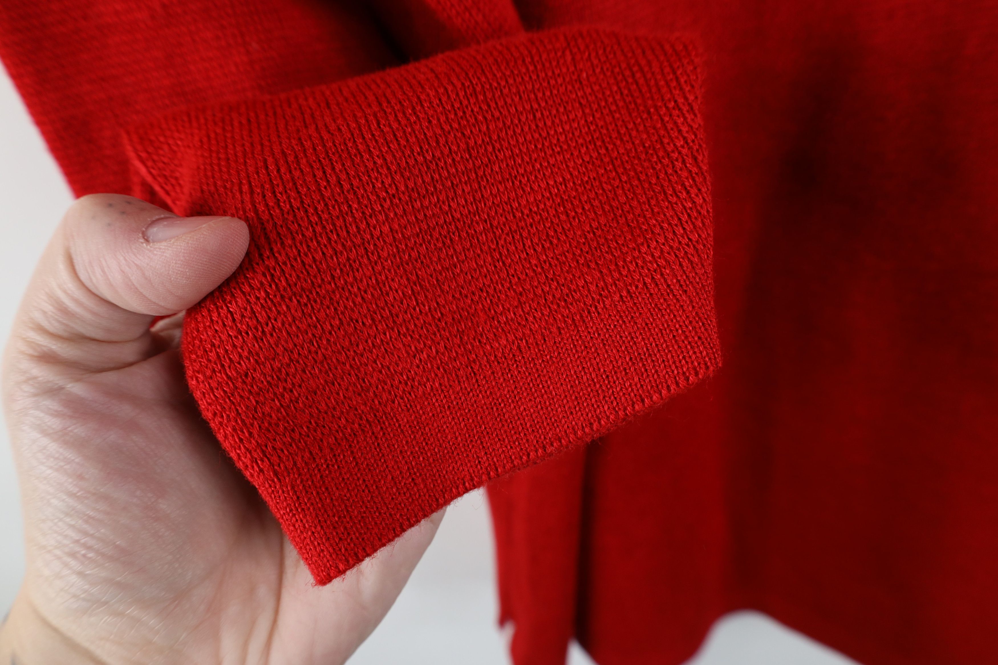 Diane von Furstenberg Vintage 90s Diane Von Furstenberg 3/4 Sleeve Sweater Red USA Size XL / US 12-14 / IT 48-50 - 10 Thumbnail