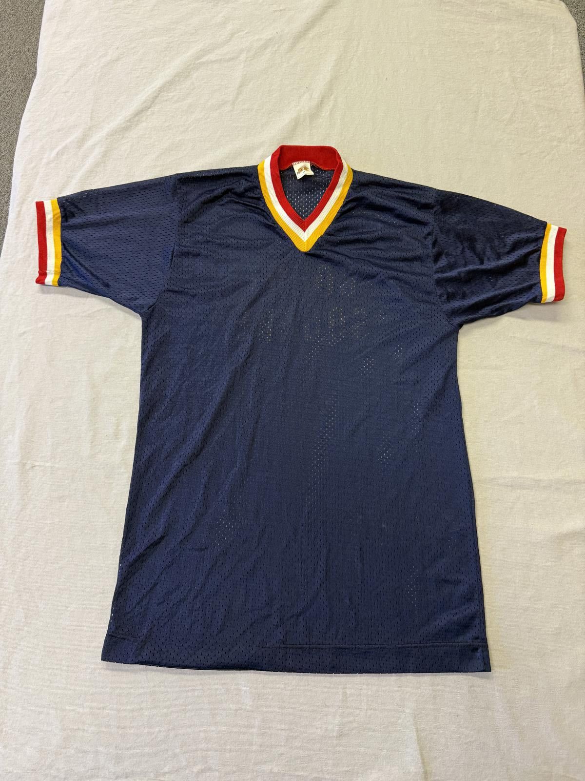 Russell Athletic Vintage 80s Navy Mesh Court Square Shirt Russel Athletic M Size US M / EU 48-50 / 2 - 1 Thumbnail
