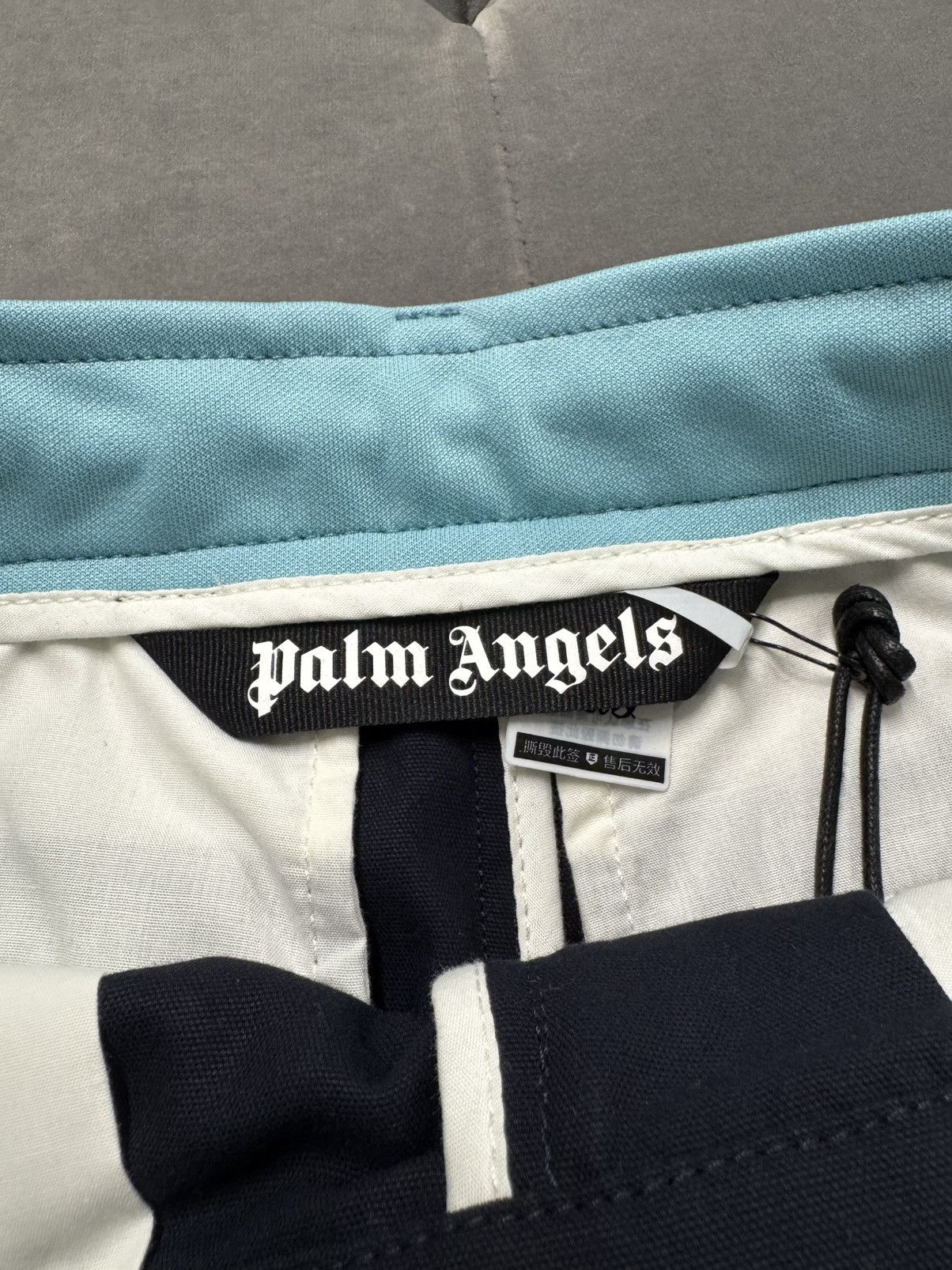 Palm Angels NWT Contrast Waist Drawstring Pants - Blue, 46 Size US 30 / EU 46 - 3 Thumbnail