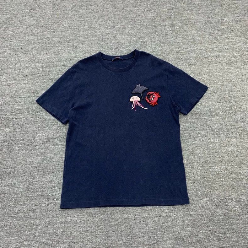 LOUIS VUITTON Blue ocean presbyopic full print short sleeve