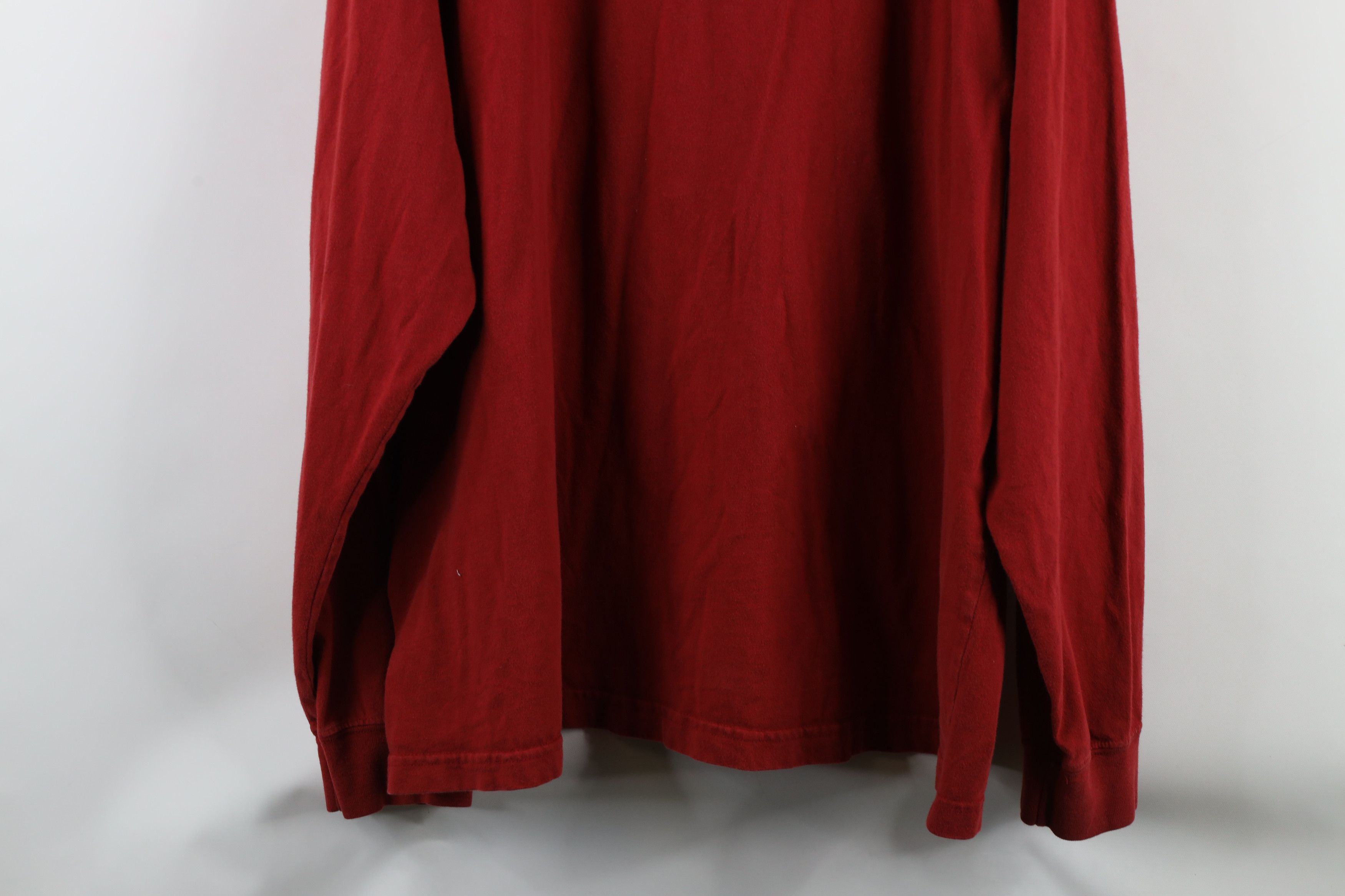 Eddie Bauer × Vintage Vintage 90s Eddie Bauer Out Long Sleeve T-Shirt Red USA Size US XXL / EU 58 / 5 - 8 Thumbnail