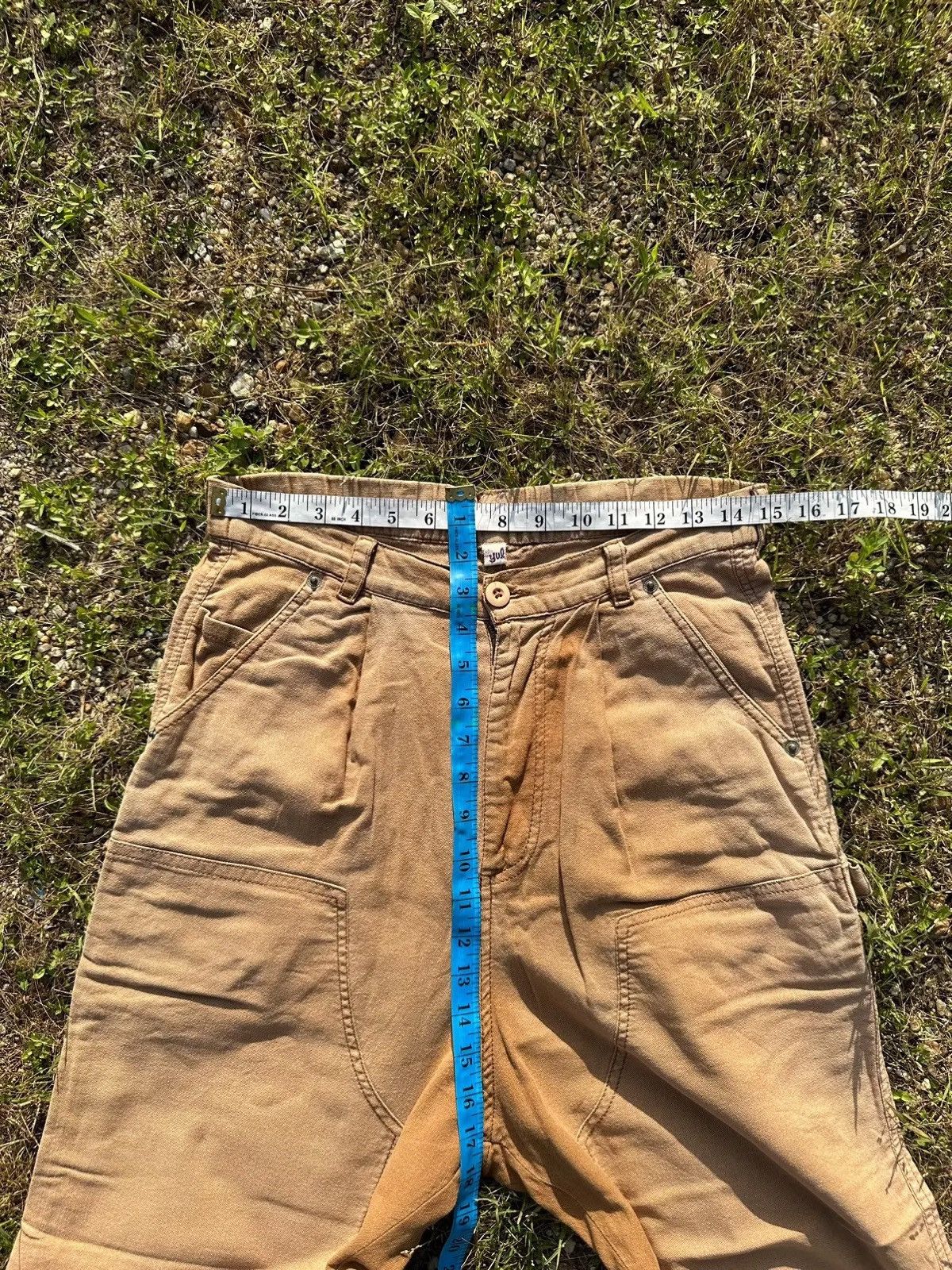 StraightFaded Vintage Double Knee YUL Japan Workwear Baggy Faded Pants Size US 29 - 7 Thumbnail