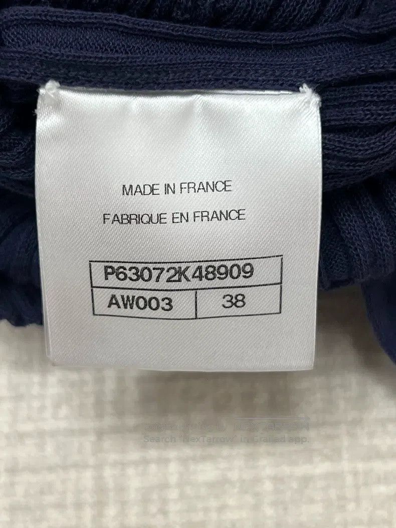 Chanel Chanel 20P dark blue lace-up ruffle knitted vest Size XS / US 0-2 / IT 36-38 - 4 Thumbnail