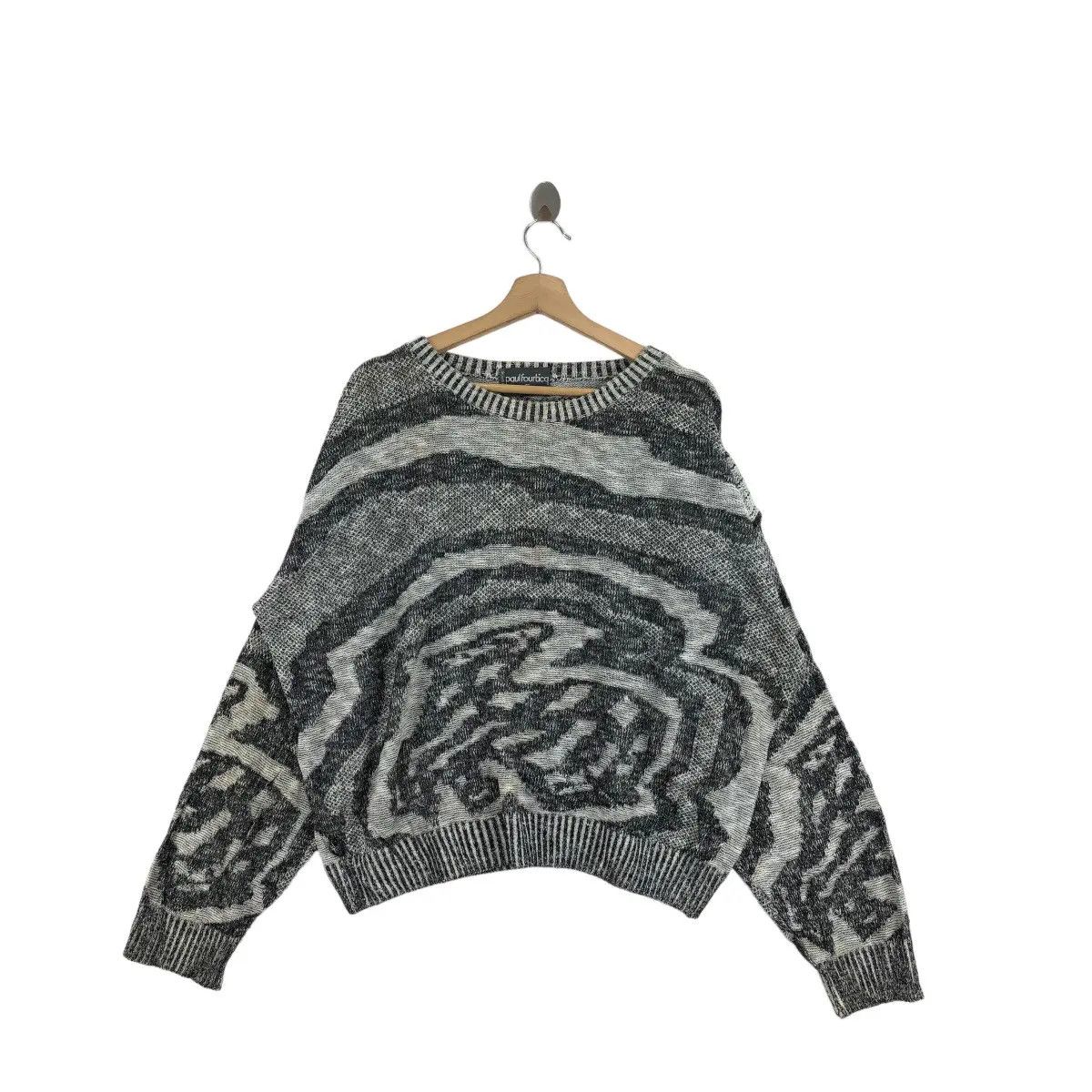 Vintage Vtg PAUL FOURTICQ Made In France Artwork Henley Knitwear Size 3XL / US 20-22 - 1 Thumbnail