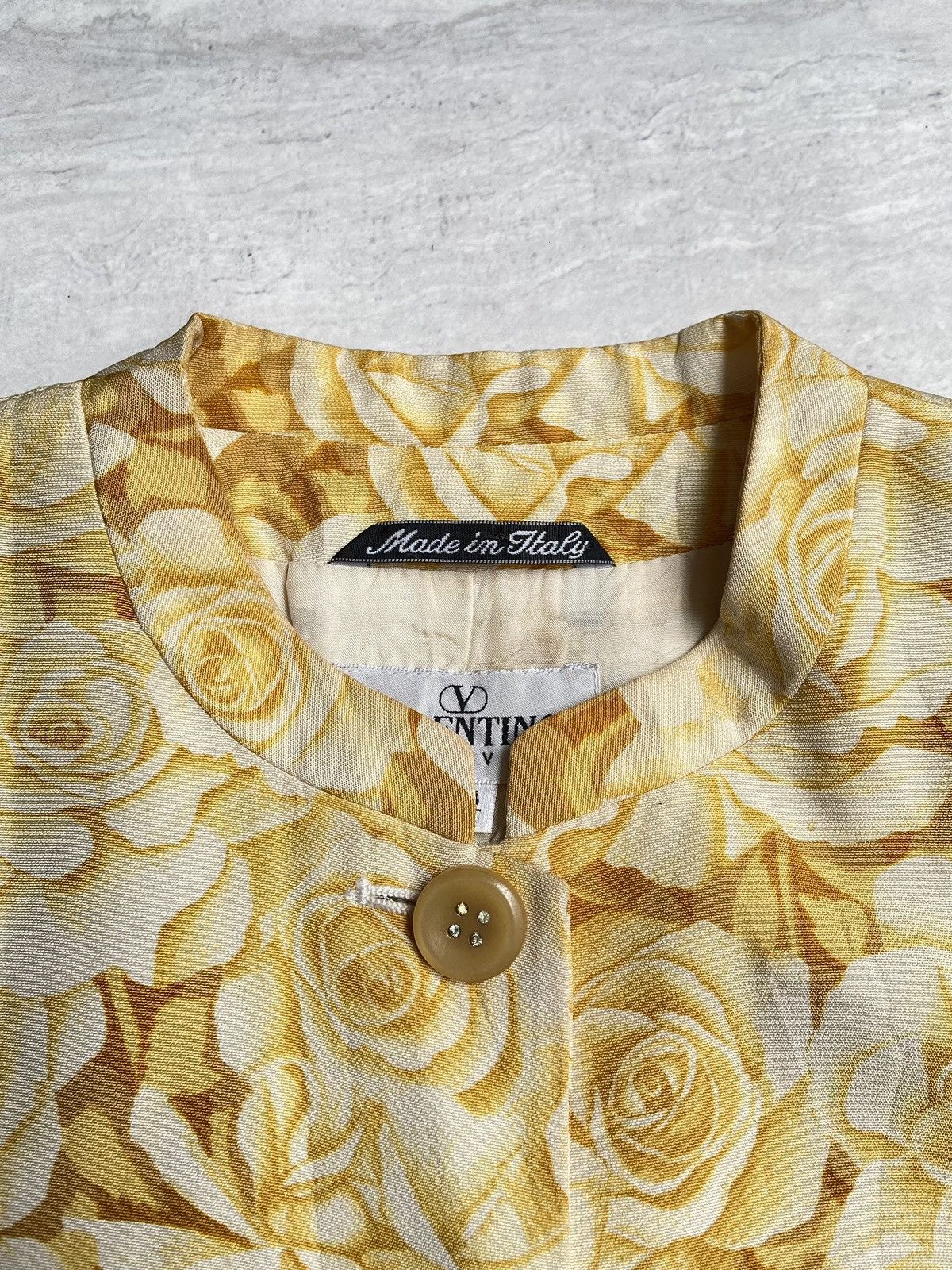 Valentino VALENTINO MISS V Yellow Flower Blazers Size 50L - 5 Thumbnail