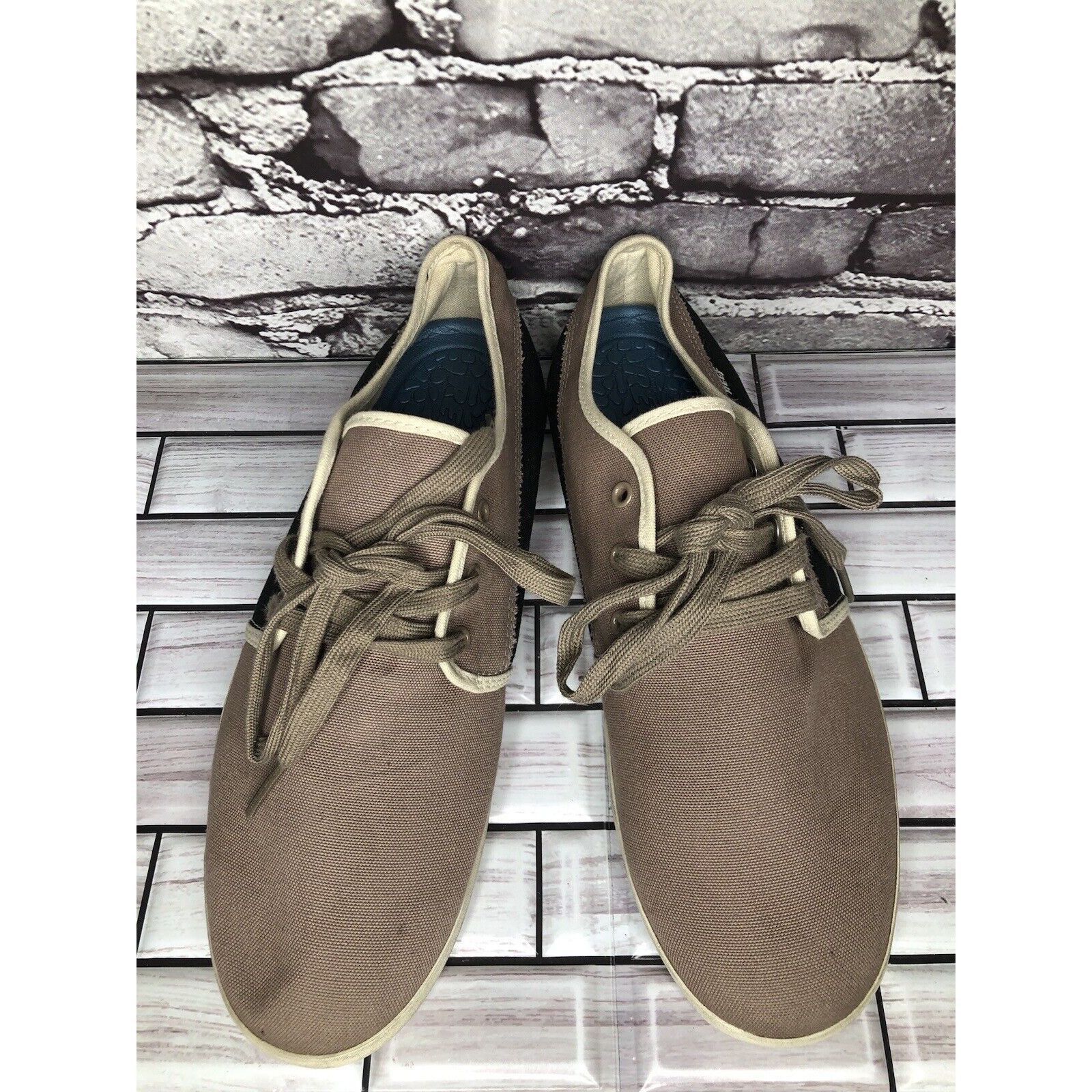 REEF REEF RF-003002 SEA CAPTAIN Gray Canvas Fabric Lace Up Casual Size US 10 / EU 43 - 2 Thumbnail