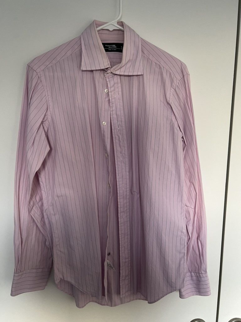 Kamakura Toyko Slim Fit - Pink Stripe (15 1/3 - 34 1/3) Size US M / EU 48-50 / 2 - 1 Thumbnail