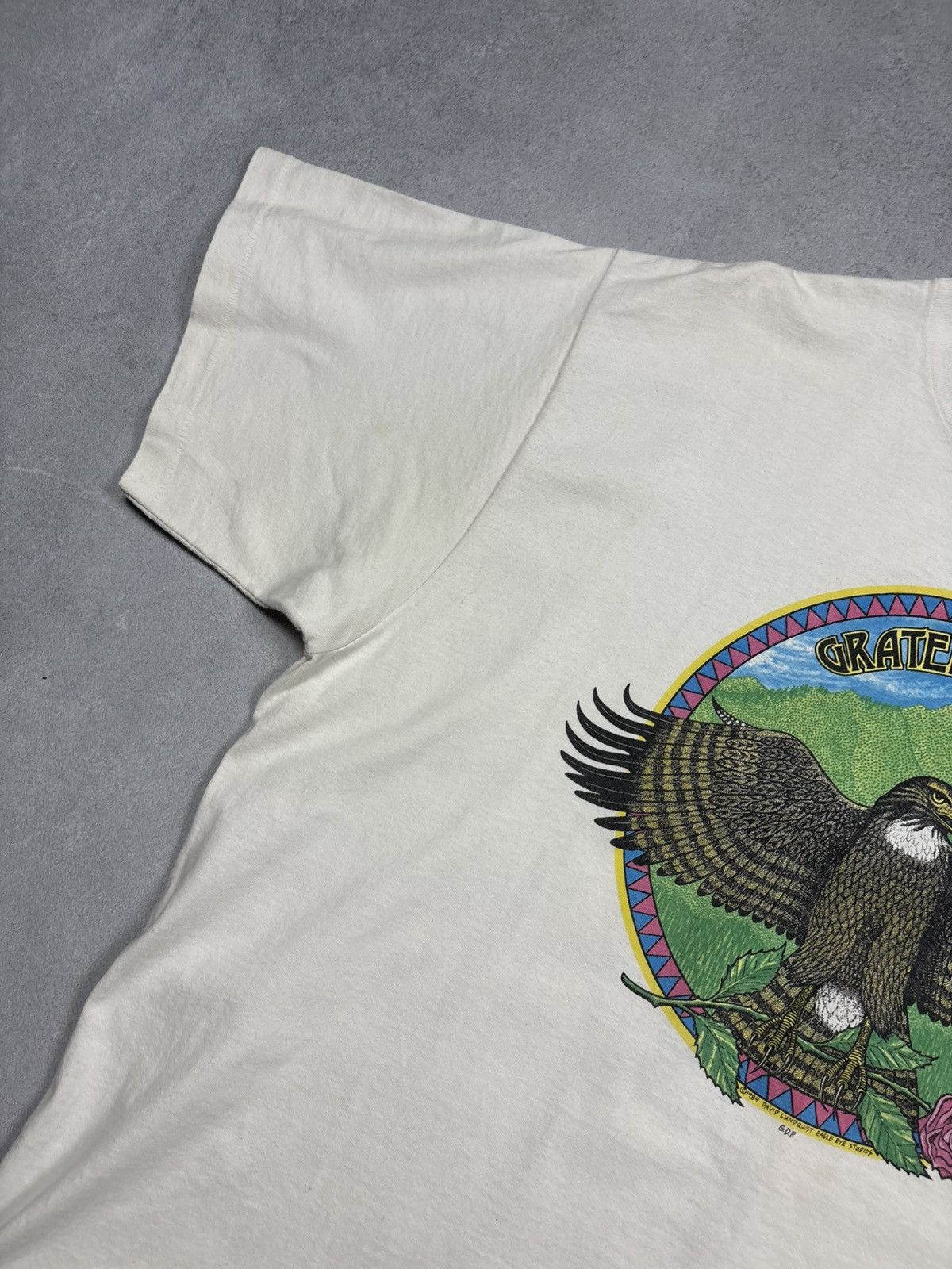 Band Tees Vintage 1984 Grateful Dead Eagle David Lundquist 90s T-Shirt Size US XL / EU 56 / 4 - 4 Thumbnail