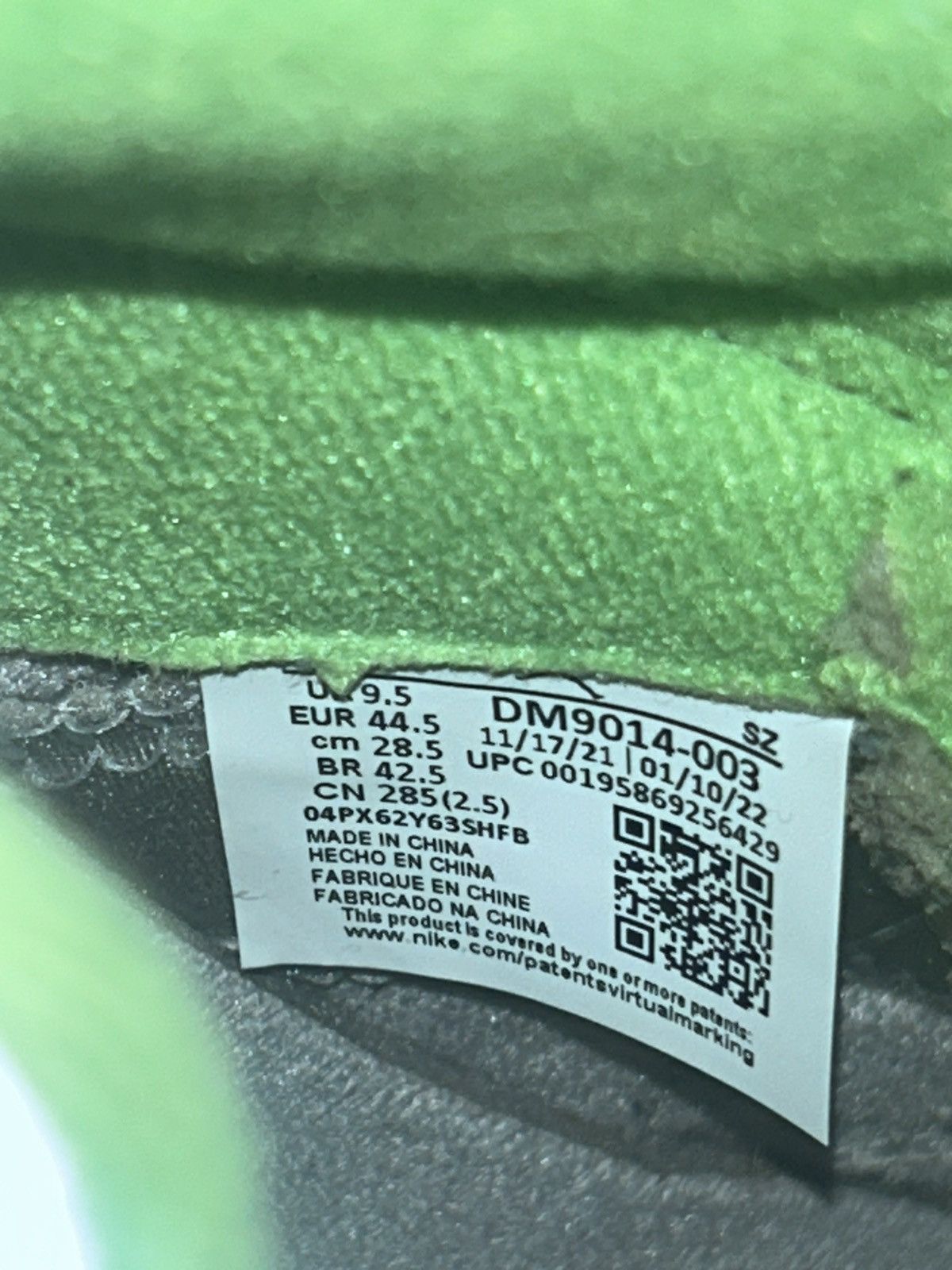 Jordan Brand Retro Jordan 5 green bean (2022) Size US 10.5 / EU 43-44 - 12 Thumbnail