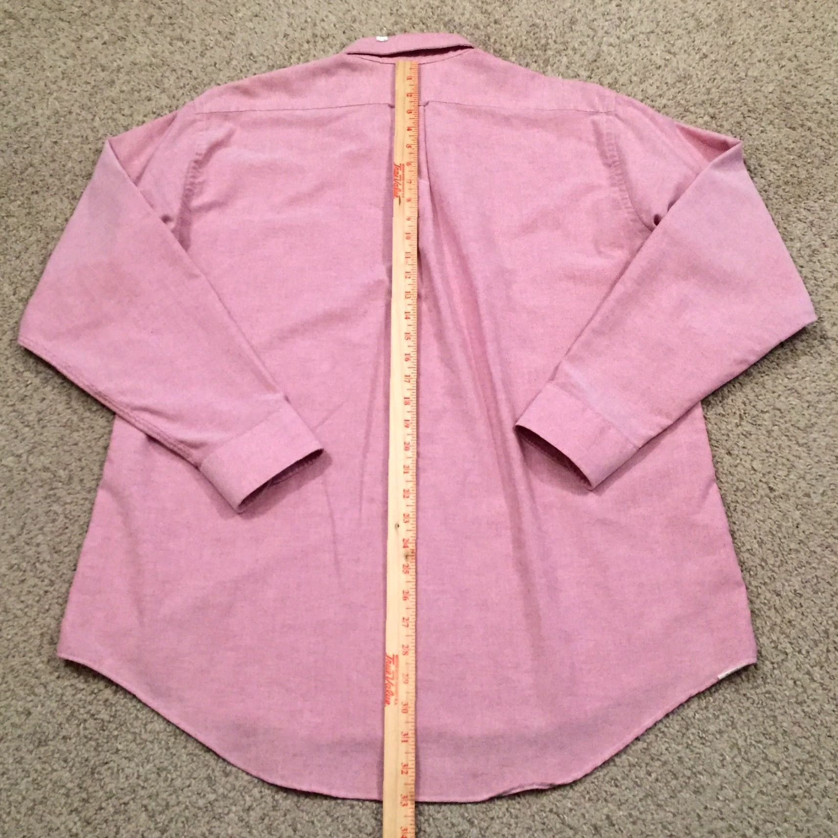 Sears Sears Shirt Mens Size 17 Pink Long Sleeve Button Up Size US XL / EU 56 / 4 - 6 Thumbnail