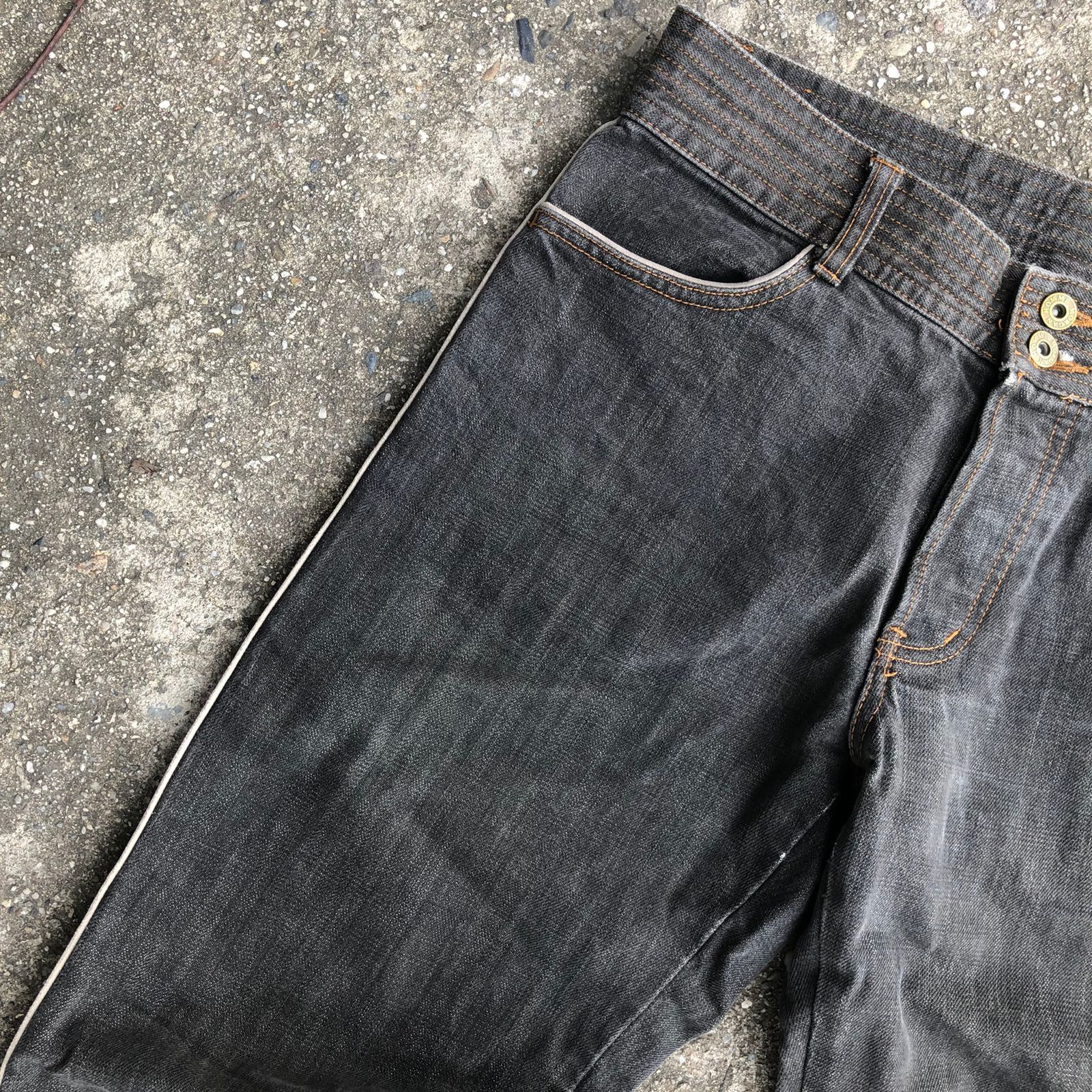 If Six Was Nine Morgan Homme Striped Flared Jeans Size US 31 - 7 Thumbnail