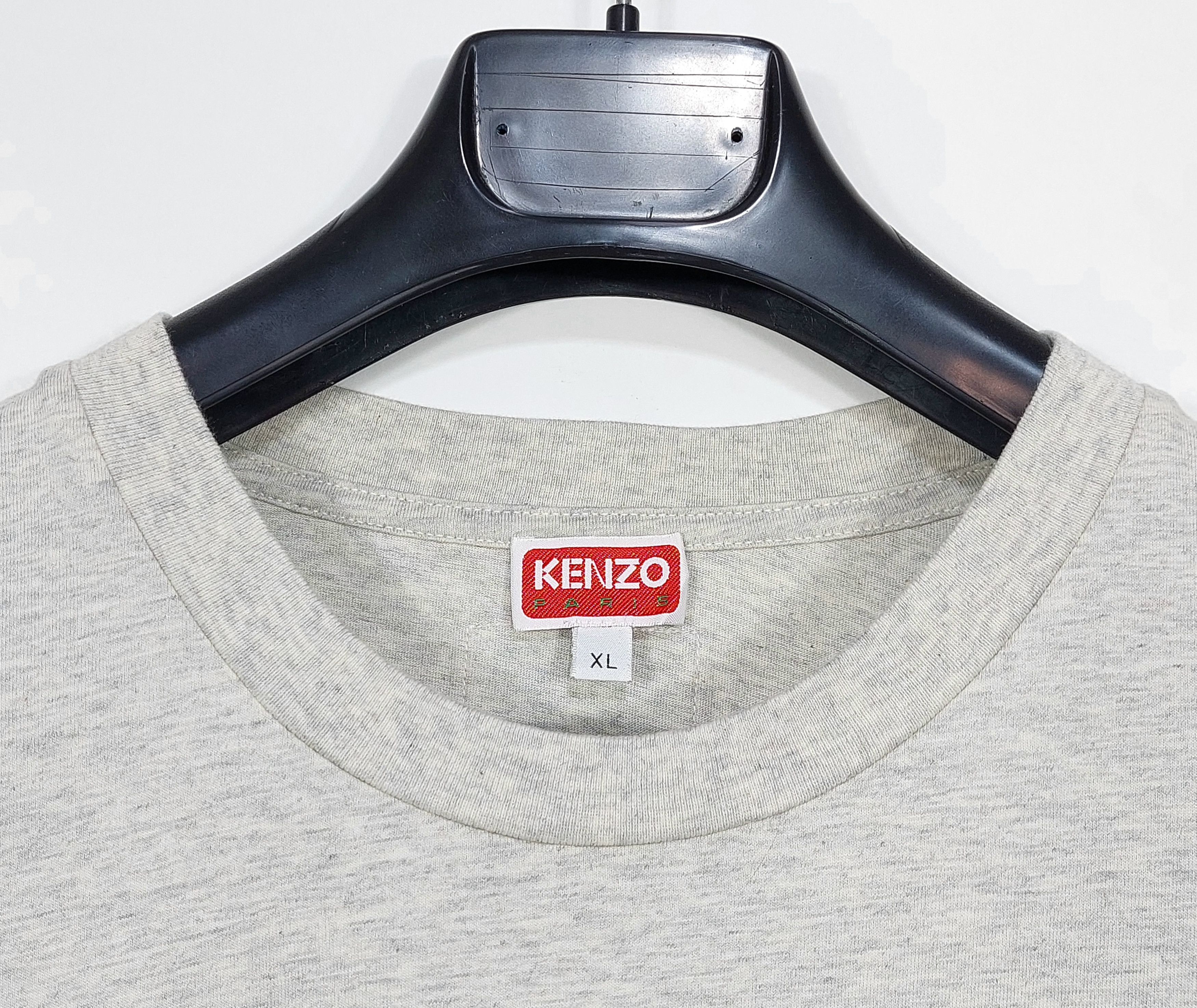 Kenzo flower print cotton tshirt - grey XL Size US XL / EU 56 / 4 - 2 Thumbnail