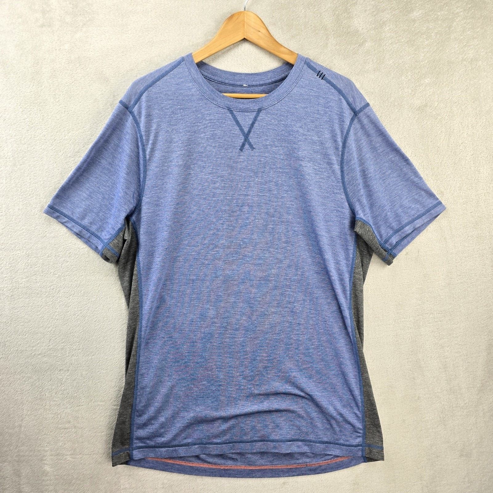Lululemon Lululemon T.H.E. Crew Shirt Mens XL Heathered Cobalt Blue Size US XL / EU 56 / 4 - 1 Thumbnail