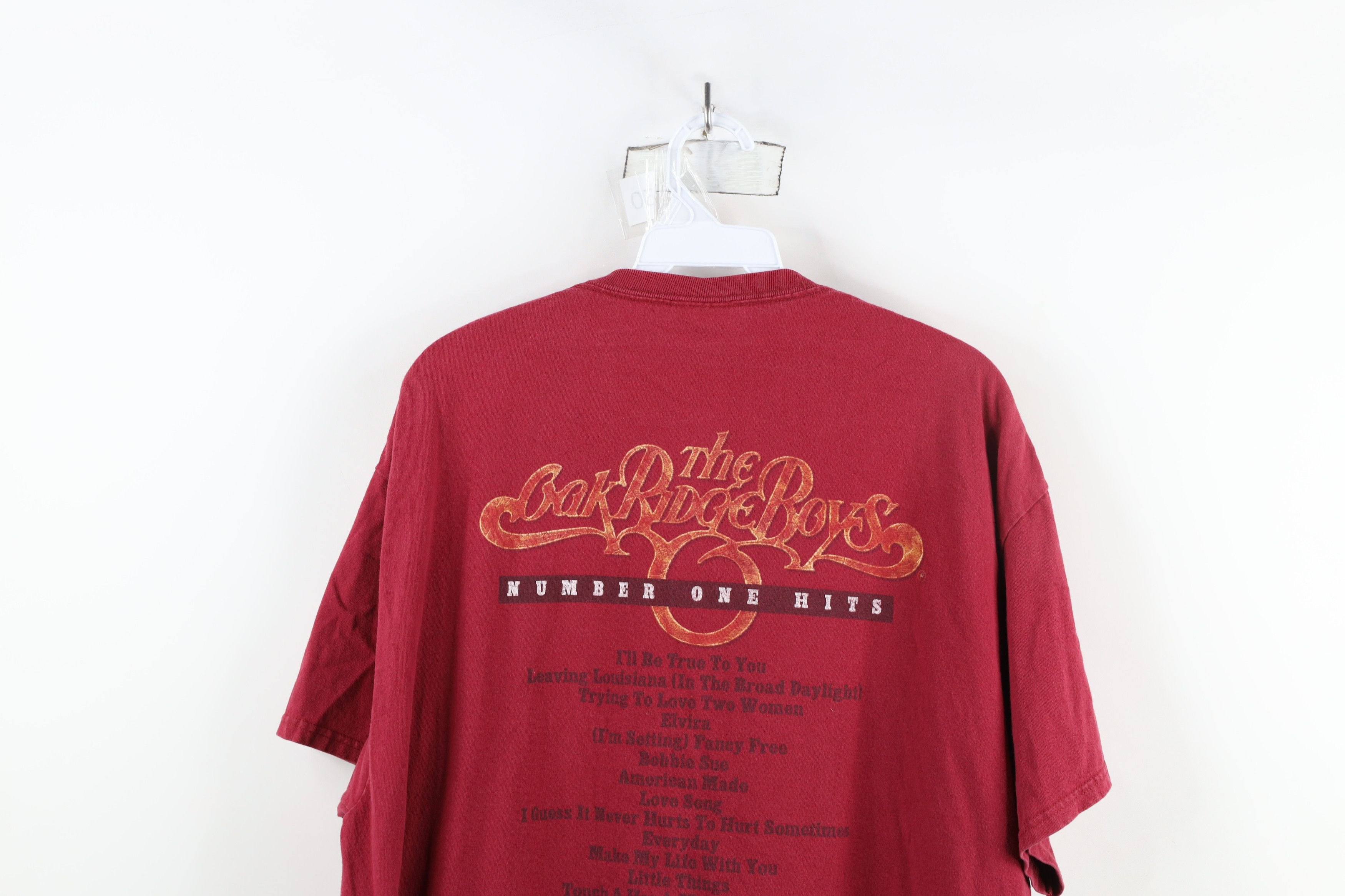 Vintage Vintage Y2K One Hits The Oak Ridge Boys Band T-Shirt Red Size US XL / EU 56 / 4 - 12 Thumbnail