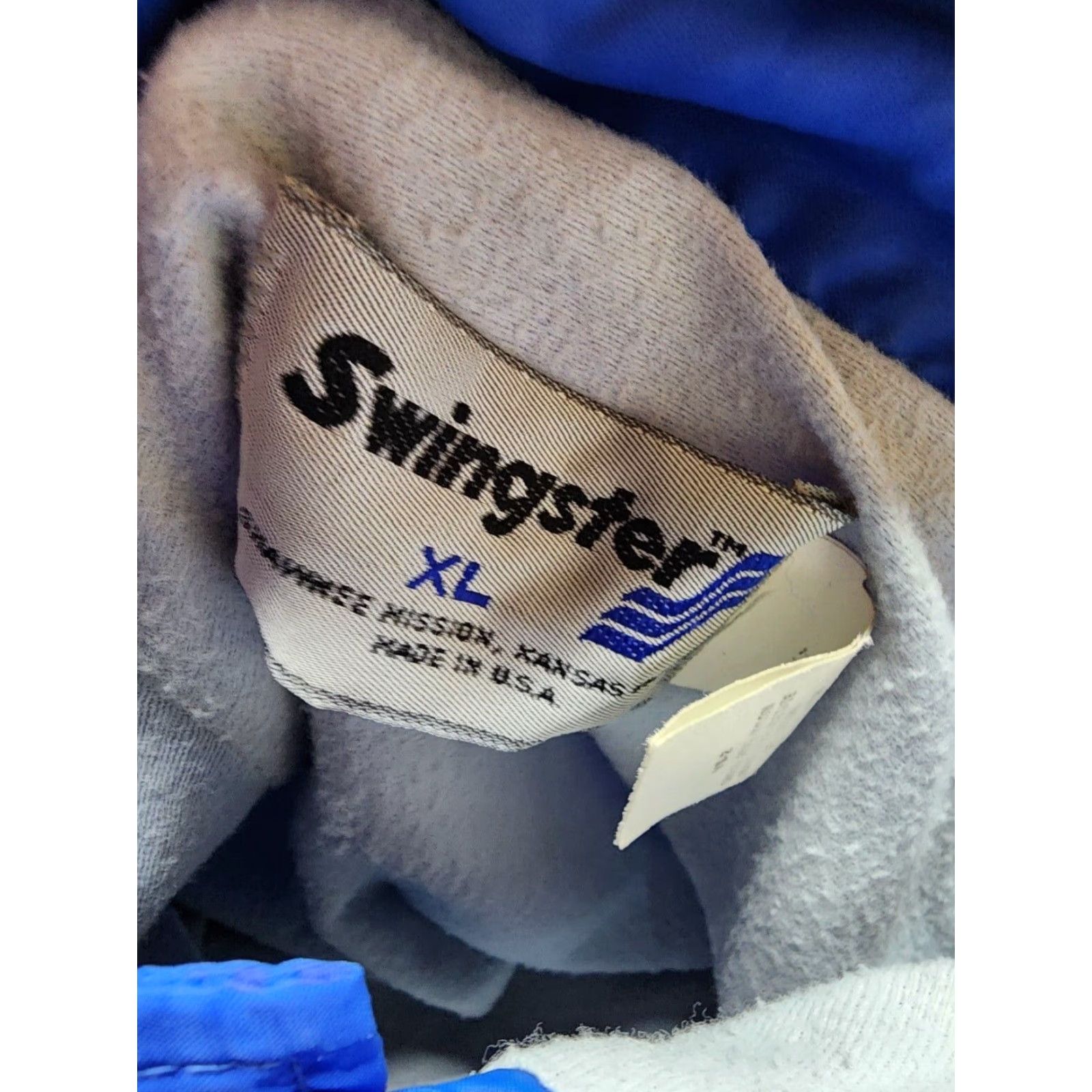 Vintage VINTAGE Swingsters Jacket Windbreaker Blue XL Mens GTE Snap Front Zip Nylon Logo USA 90s Theme Size US XL / EU 56 / 4 - 4 Thumbnail