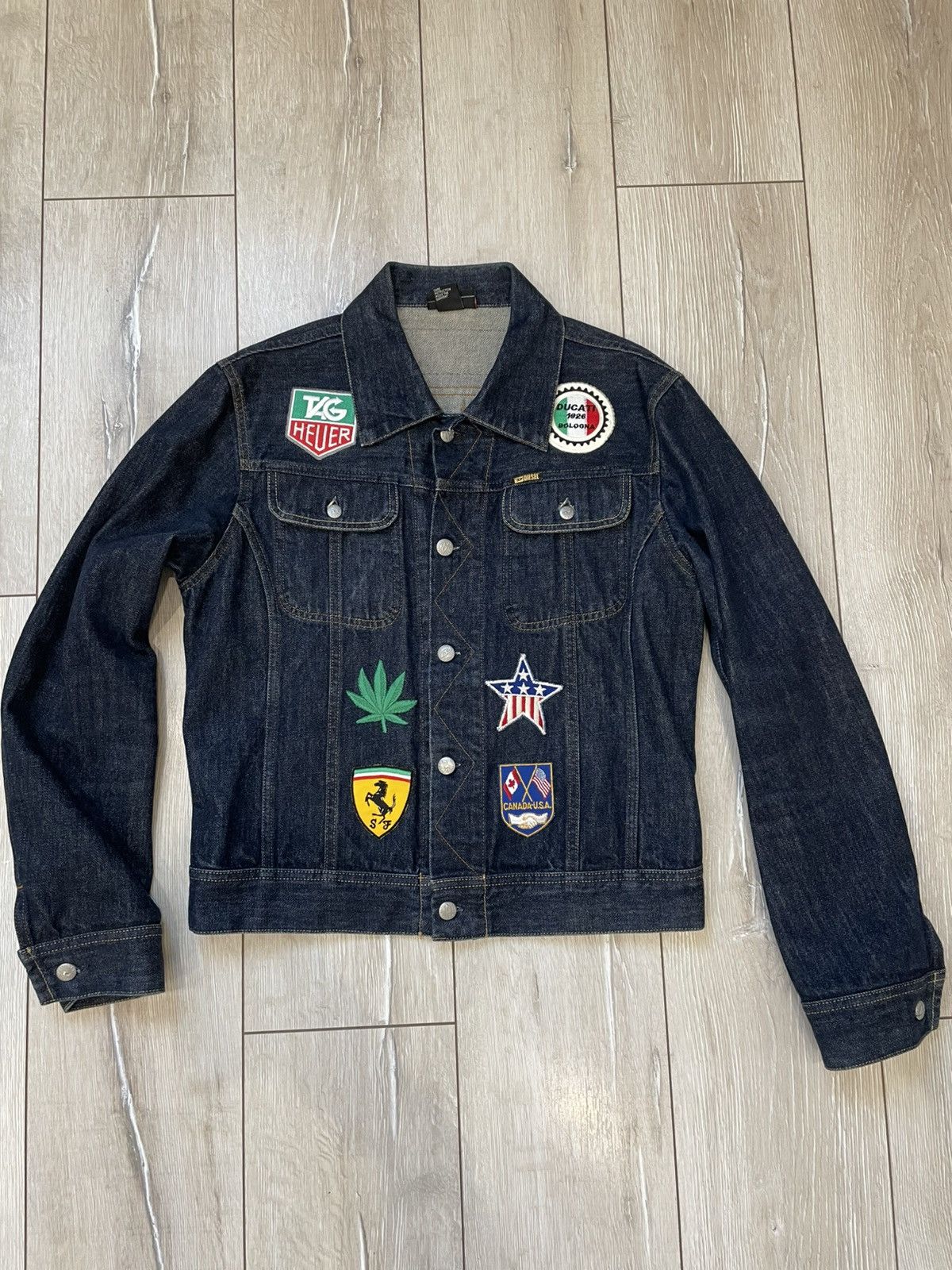 Diesel × Harley Davidson × Vintage Woman's Vintage Diesel Patches denim Jacket Harley-Davidson Size M / US 6-8 / IT 42-44 - 1 Thumbnail