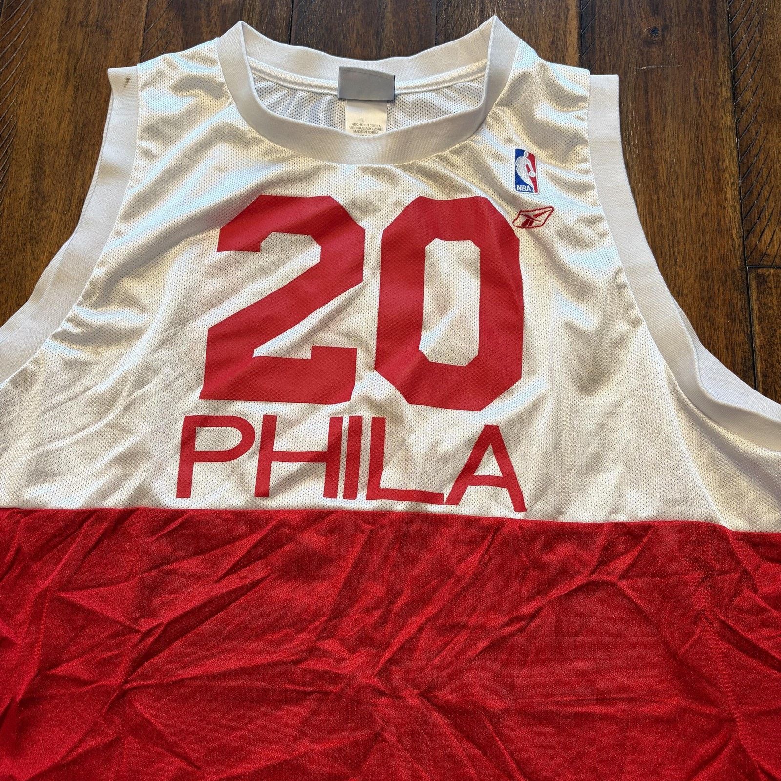 Reebok Vintage Philadelphia 76ers Jersey Mens 3XL Reebok Eric Snow Size US XXL / EU 58 / 5 - 3 Thumbnail