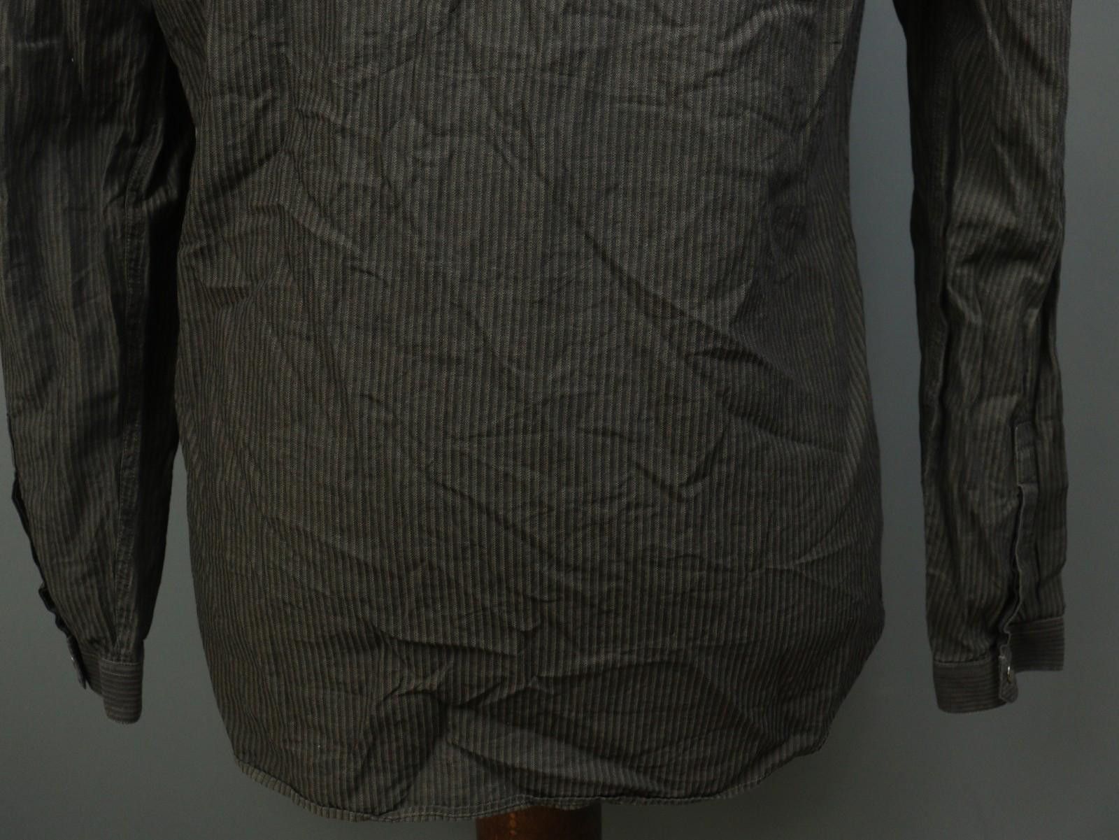 The Kooples The Kooples Brown Striped Cotton Fit Button Up Shirt Size L Size US L / EU 52-54 / 3 - 9 Thumbnail