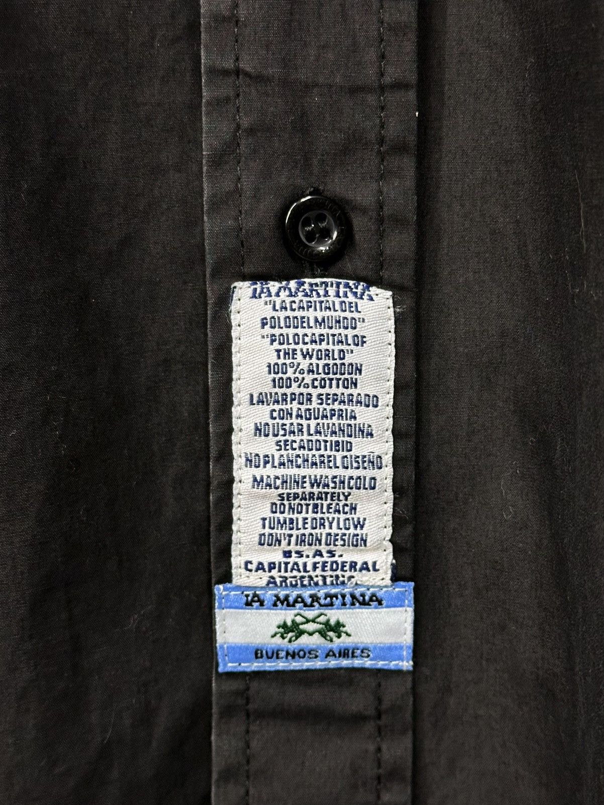 La Martina La Martina Buenos Aires Polo Long Sleeve Button Shirt Sz XL Size US M / EU 48-50 / 2 - 4 Thumbnail